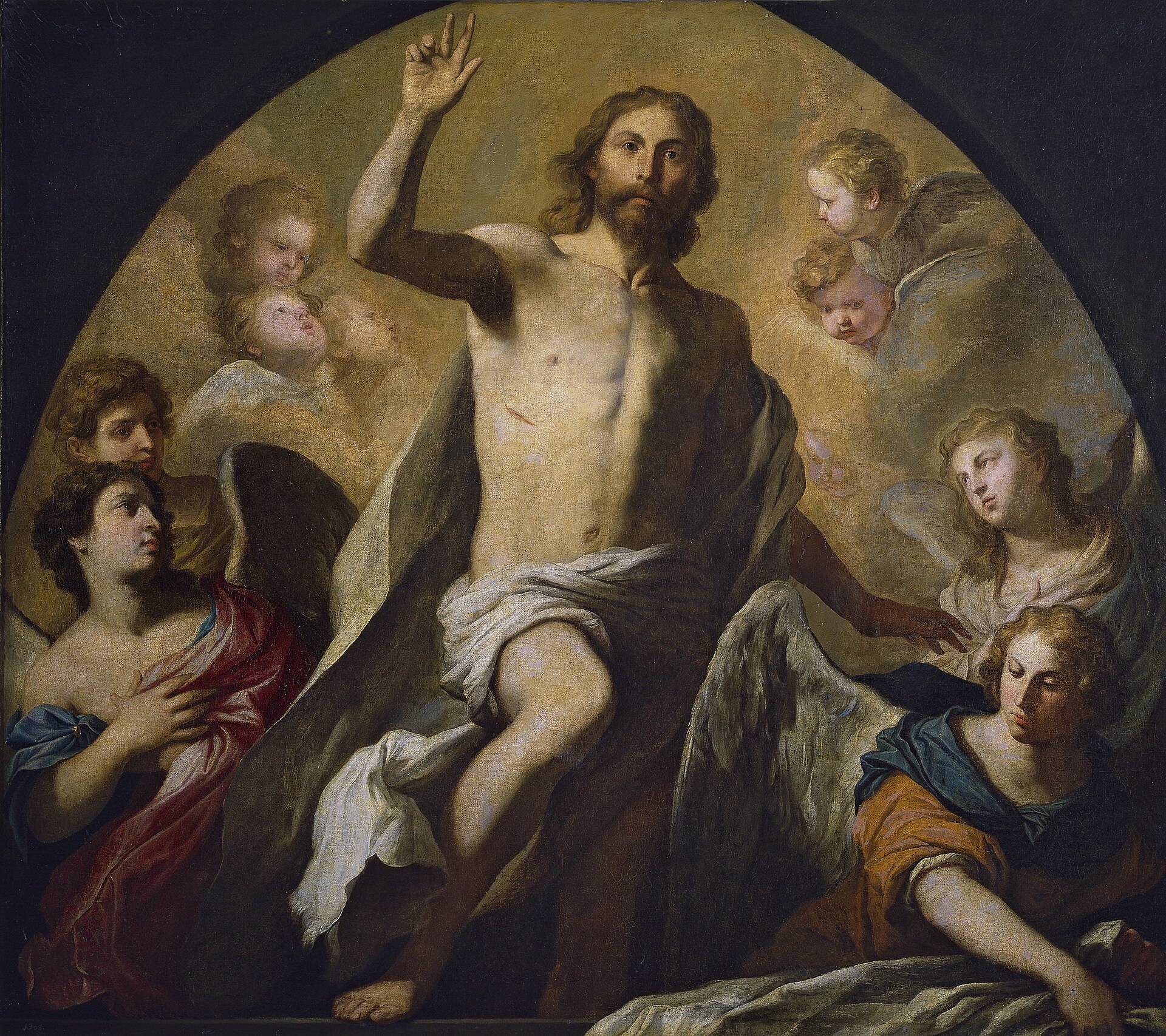 Imagem de referência de A Ressurreição de Jesus Cristo, descrito nos dados abertos como pintura de Pietro Novelli