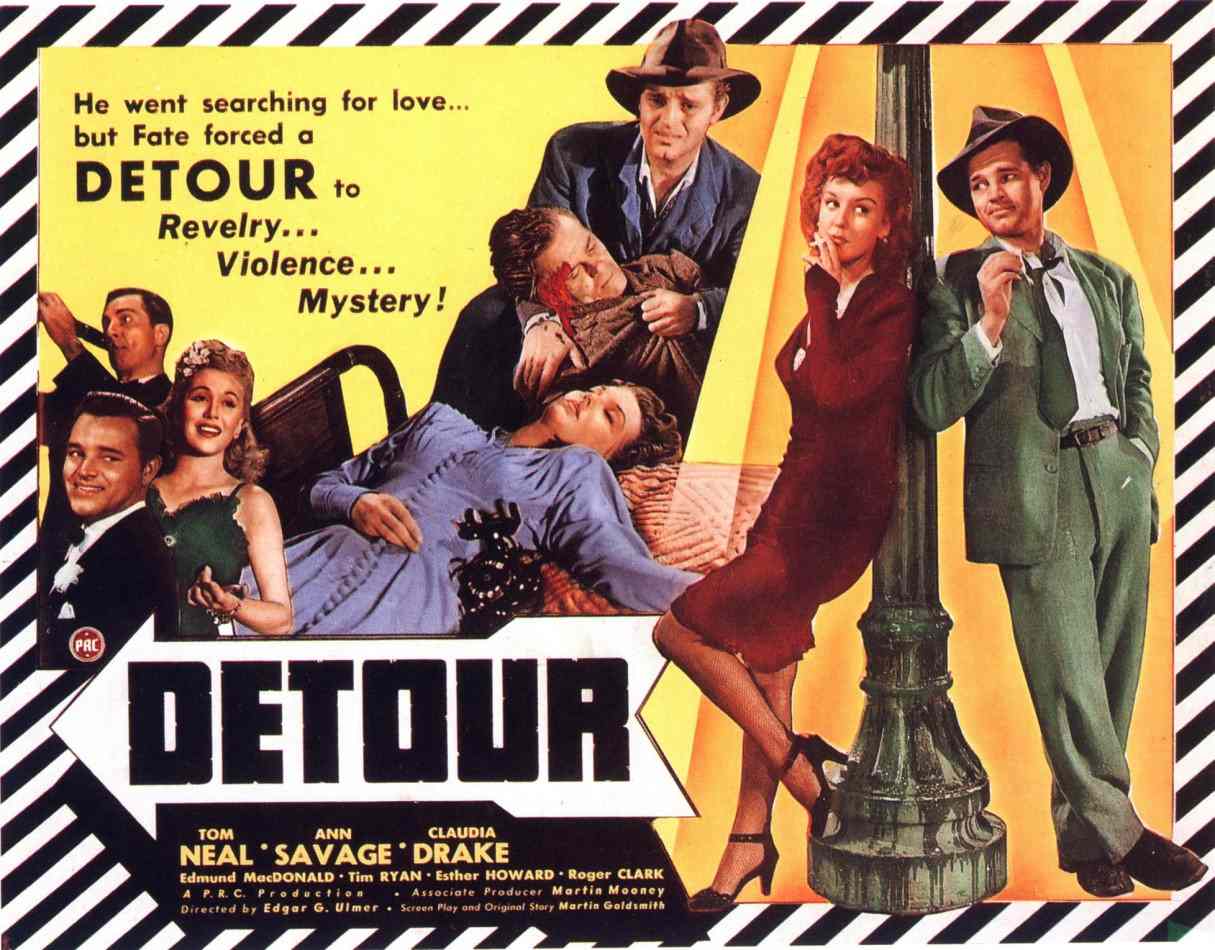 Imagem de referência relacionada a Detour, item descrito como filme de 1945 dirigido por Edgar George Ulmer