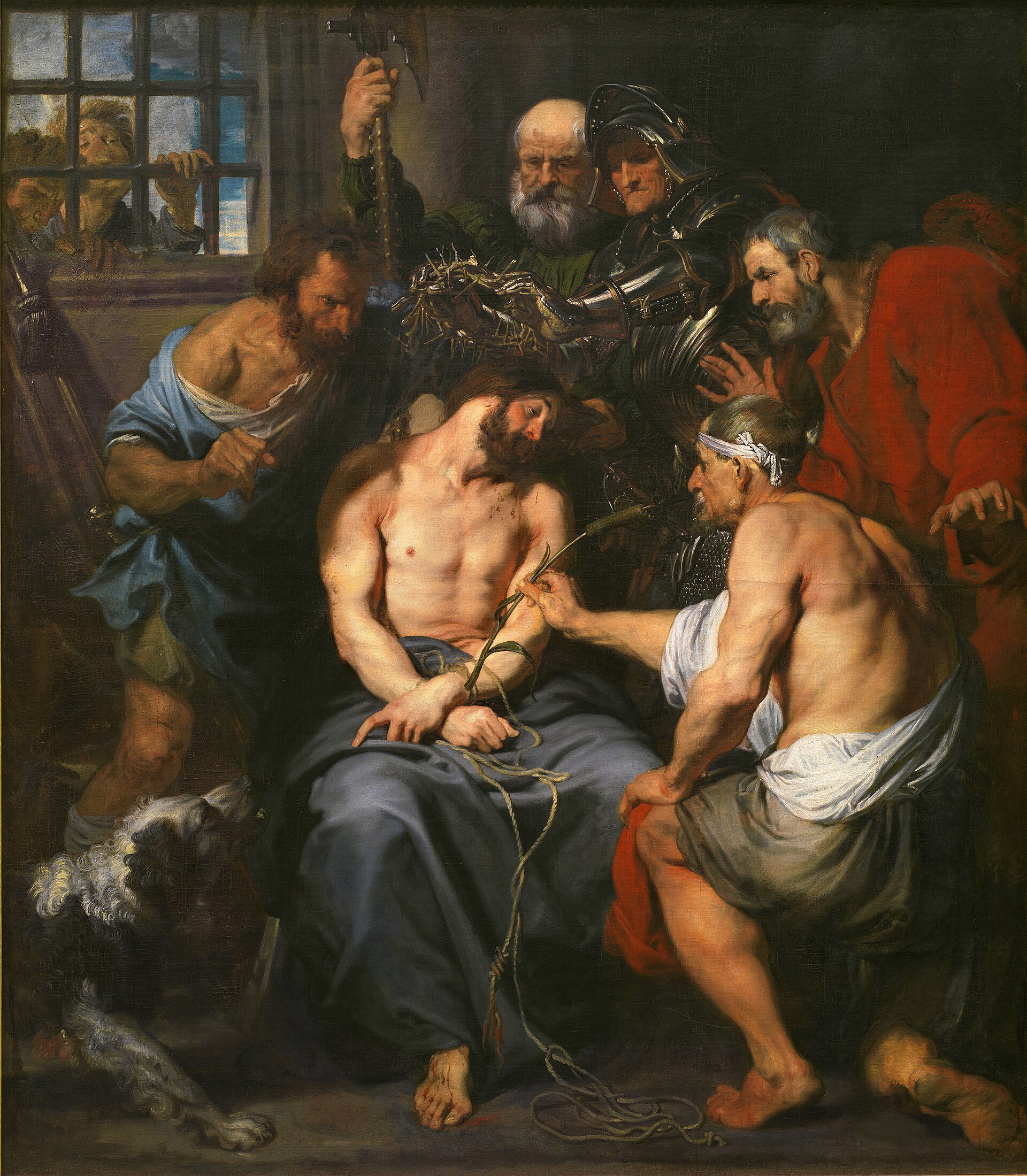 Imagem de referência de Coroação de Cristo com espinhos, descrito nos dados abertos como pintura de Antoon van Dyck
