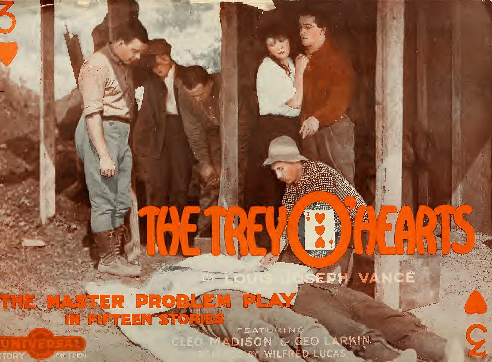 Imagem de referência de The Trey o' Hearts, descrito nos dados abertos como filme de 1914 dirigido por Wilfred Lucas e Henry MacRae