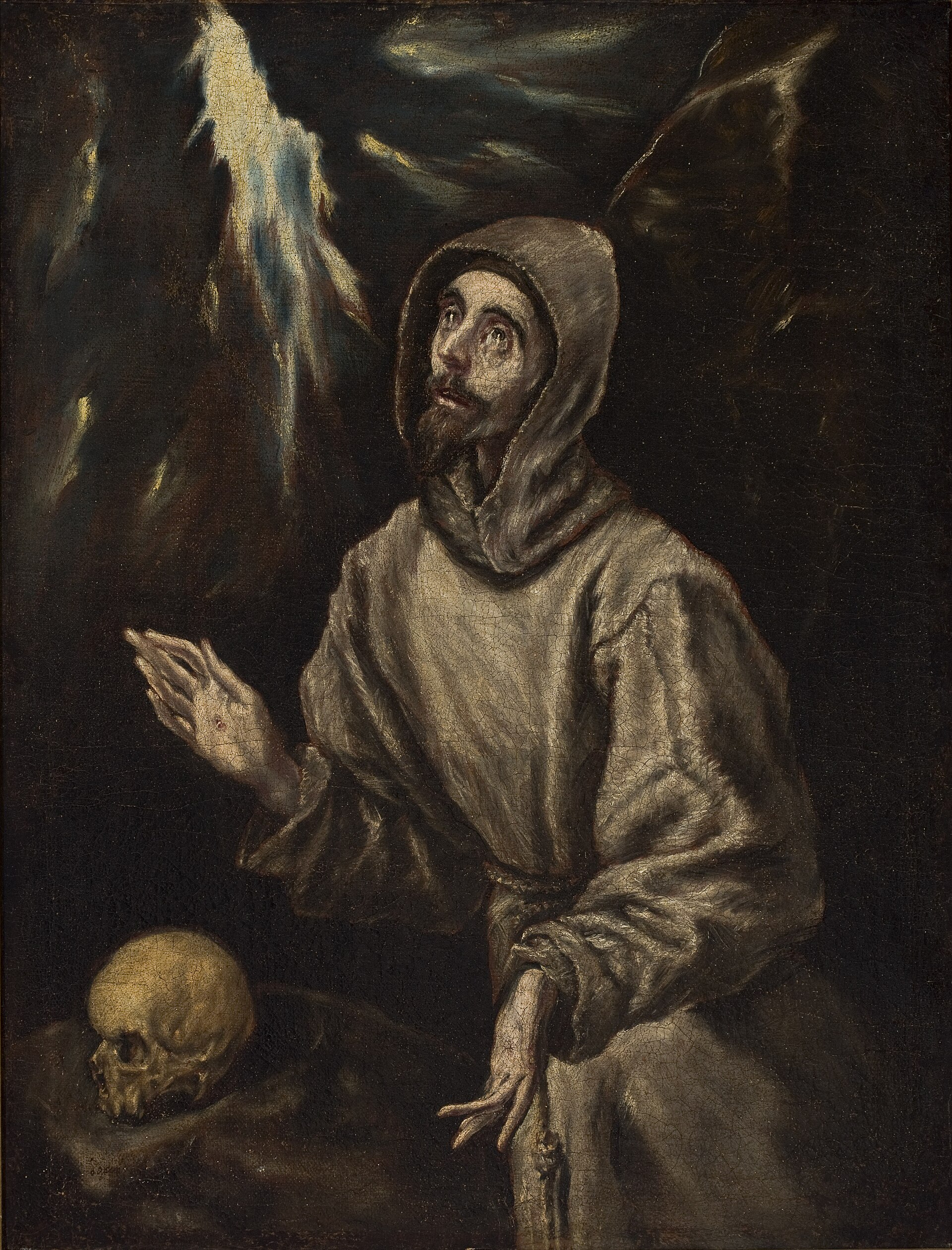 Imagem de referência de Êxtase de São Francisco com os Estigmas, descrito nos dados abertos como pintura de El Greco