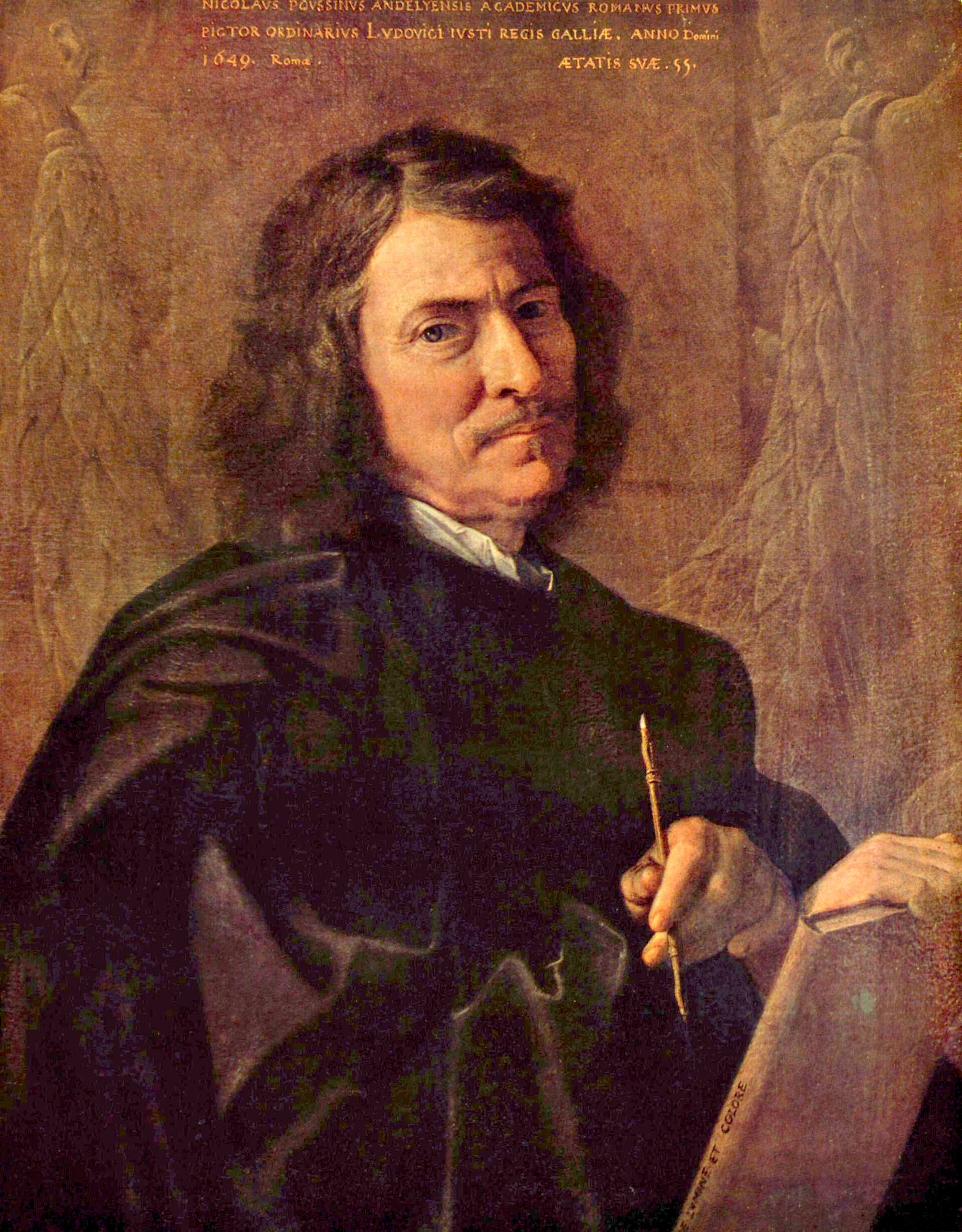 Imagem de referência de Auto-retrato, descrito nos dados abertos como pintura por Nicolas Poussin