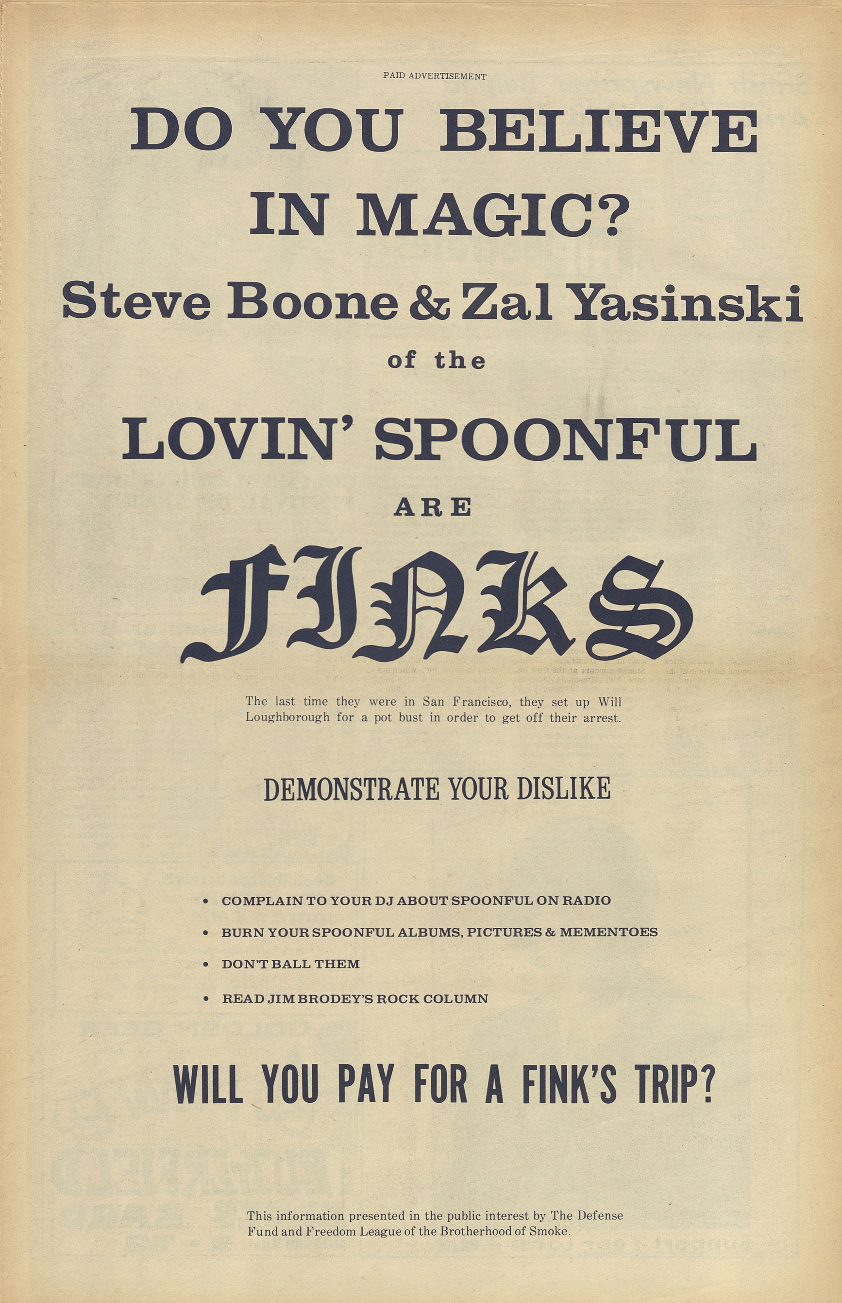 Imagem de referência de The Lovin' Spoonful, descrito nos dados abertos como banda norte-americana de pop e rock