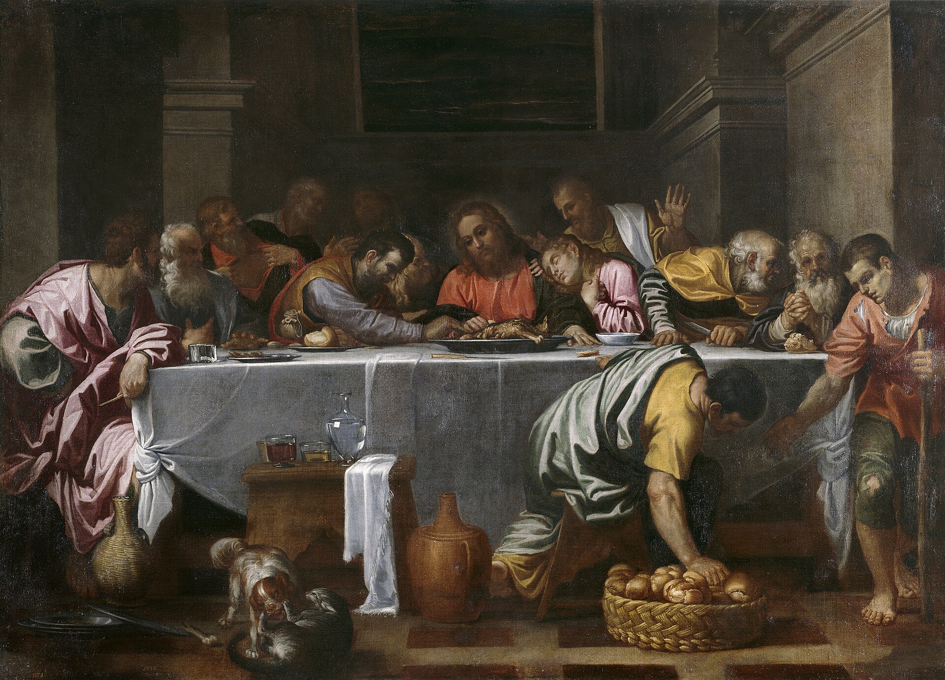 Imagem de referência de A Última Ceia, descrito nos dados abertos como pintura de Agostino Carracci