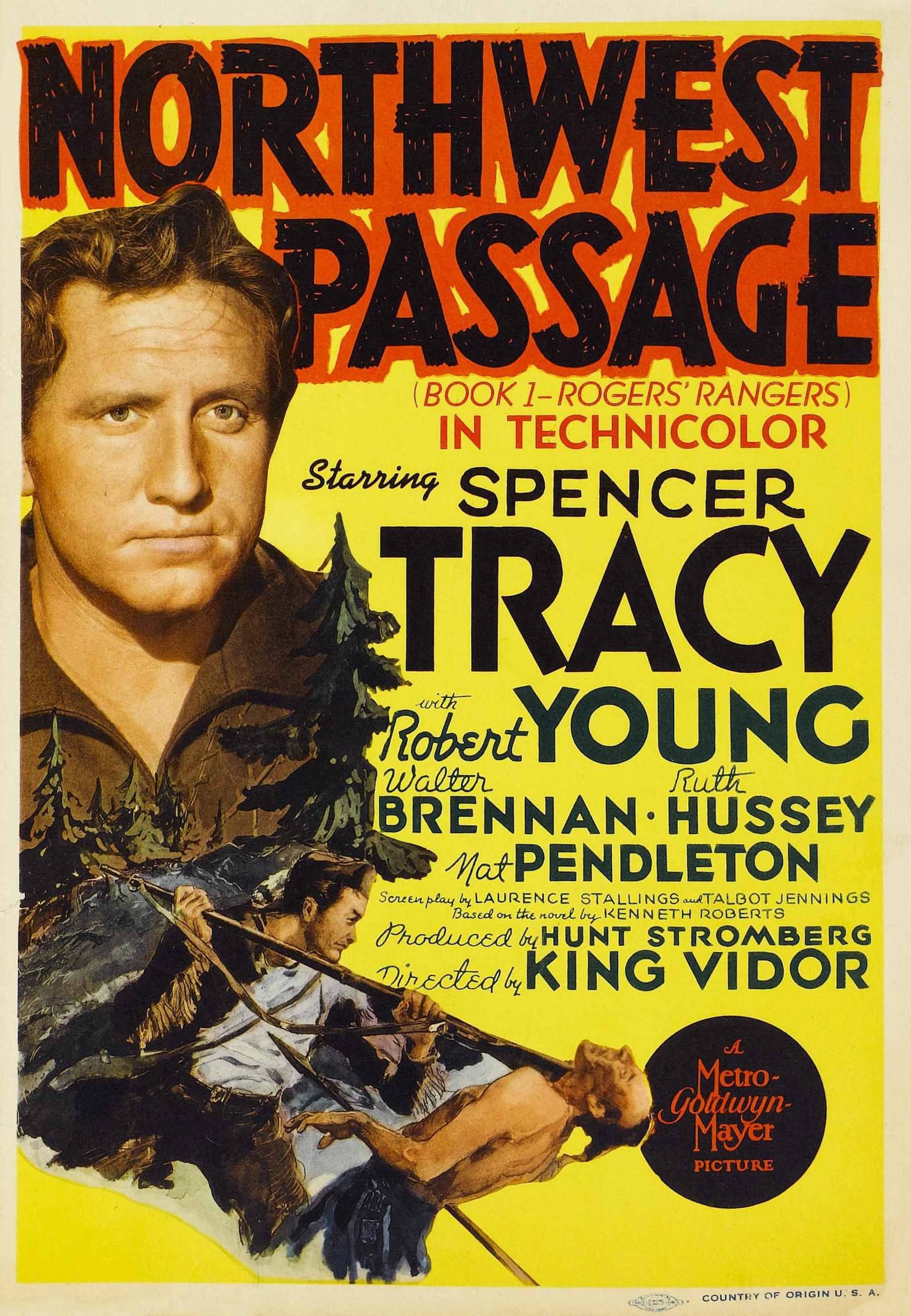 Imagem de referência relacionada a Northwest Passage, item descrito como filme de 1940 dirigido por Jack Conway, King Vidor e W. S. Van Dyke