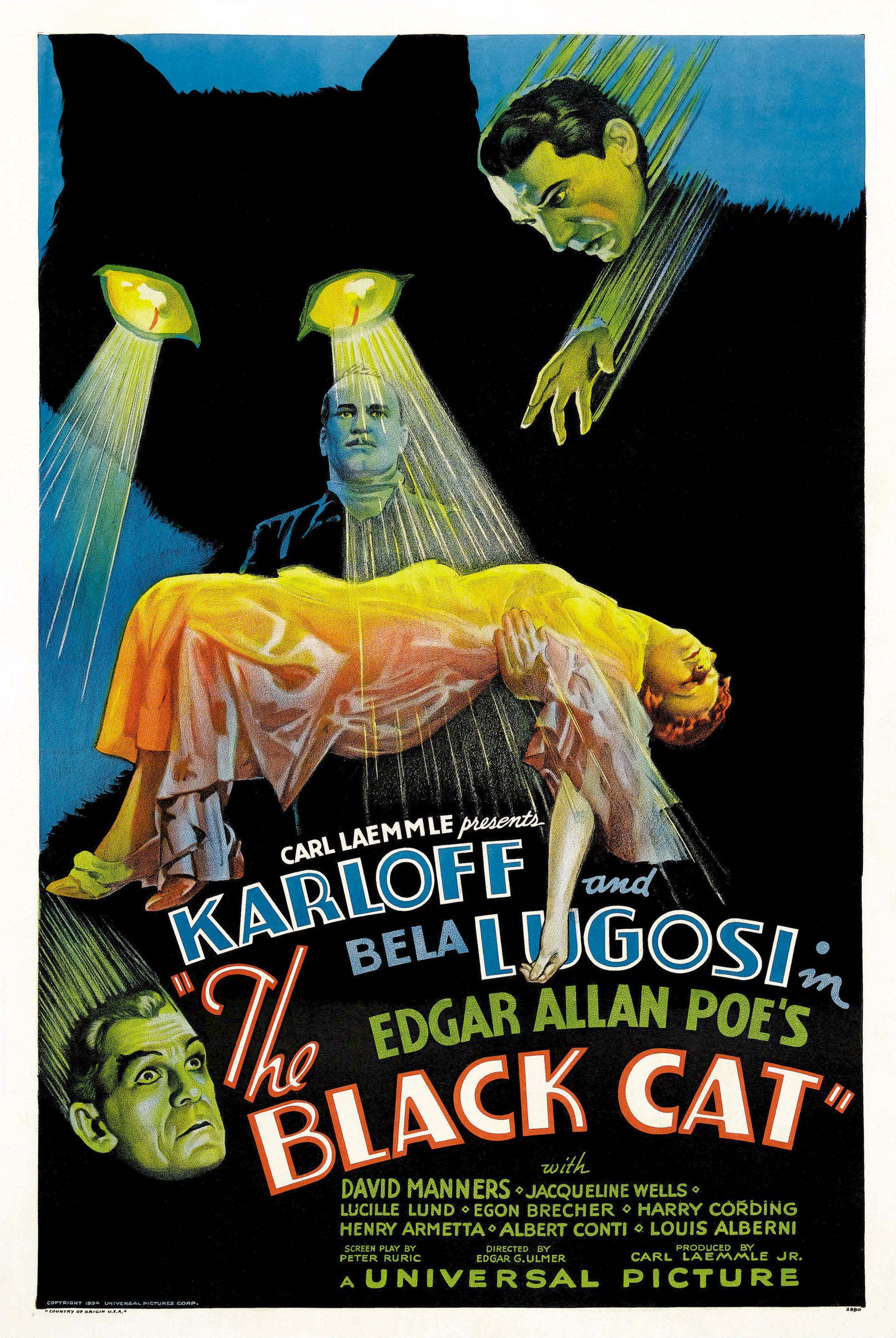 Imagem de referência de The Black Cat, descrito nos dados abertos como filme de 1934 dirigido por Edgar George Ulmer