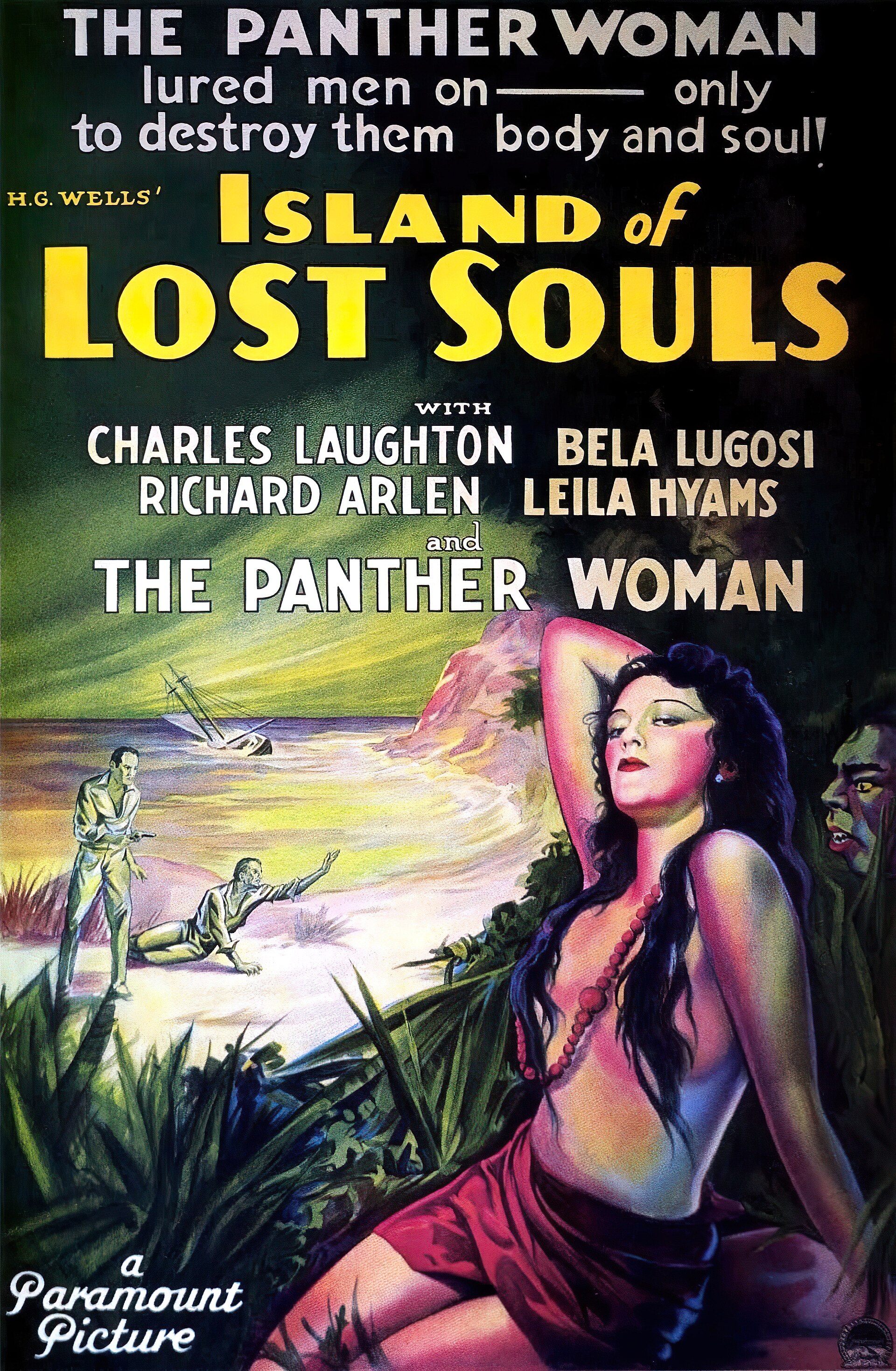 Imagem de referência relacionada a Island of Lost Souls, item descrito como filme de 1932 dirigido por Erle C. Kenton