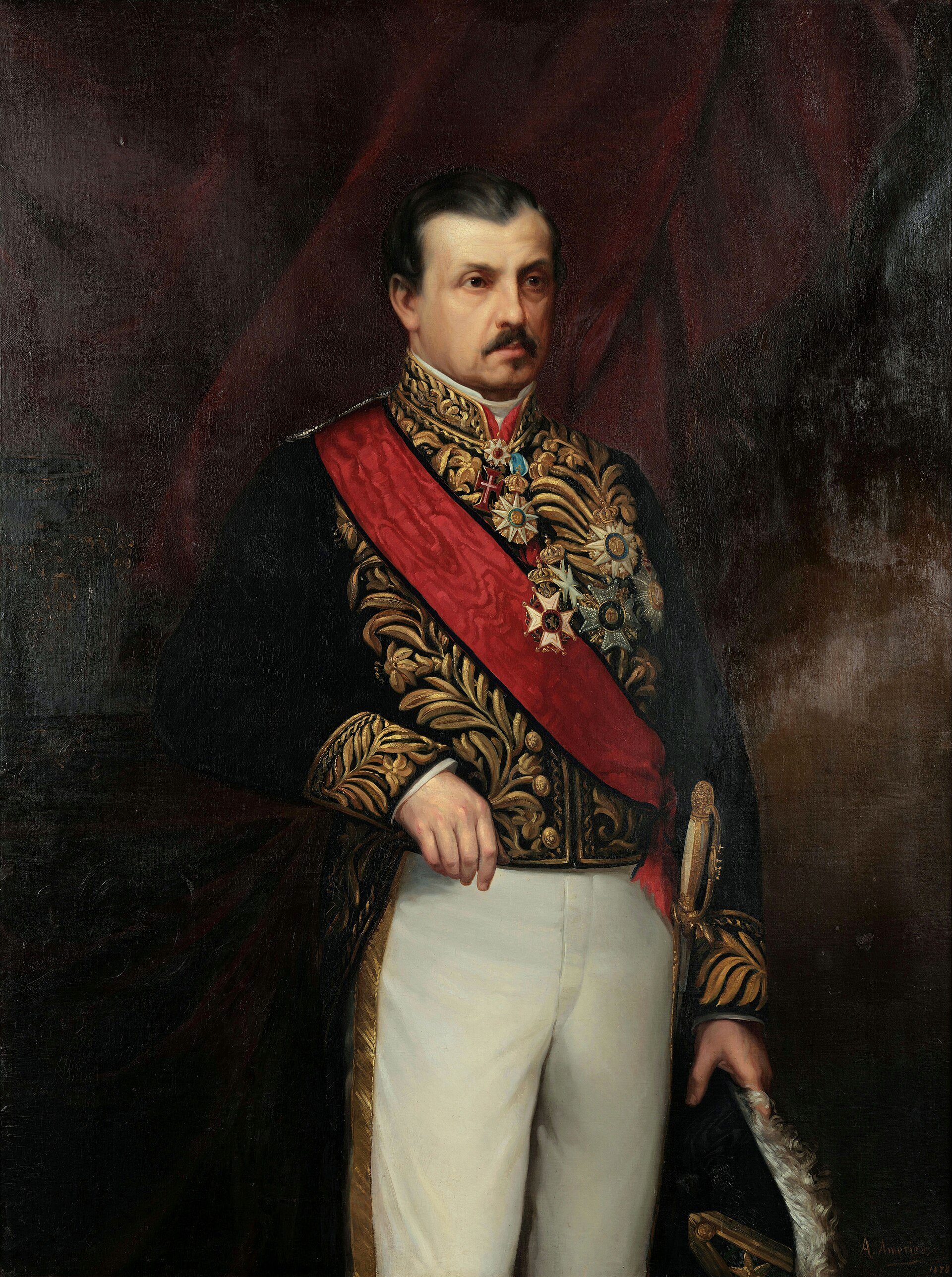 Imagem de referência de Retrato do Visconde de Santo Amaro, descrito nos dados abertos como pintura de Pedro Américo