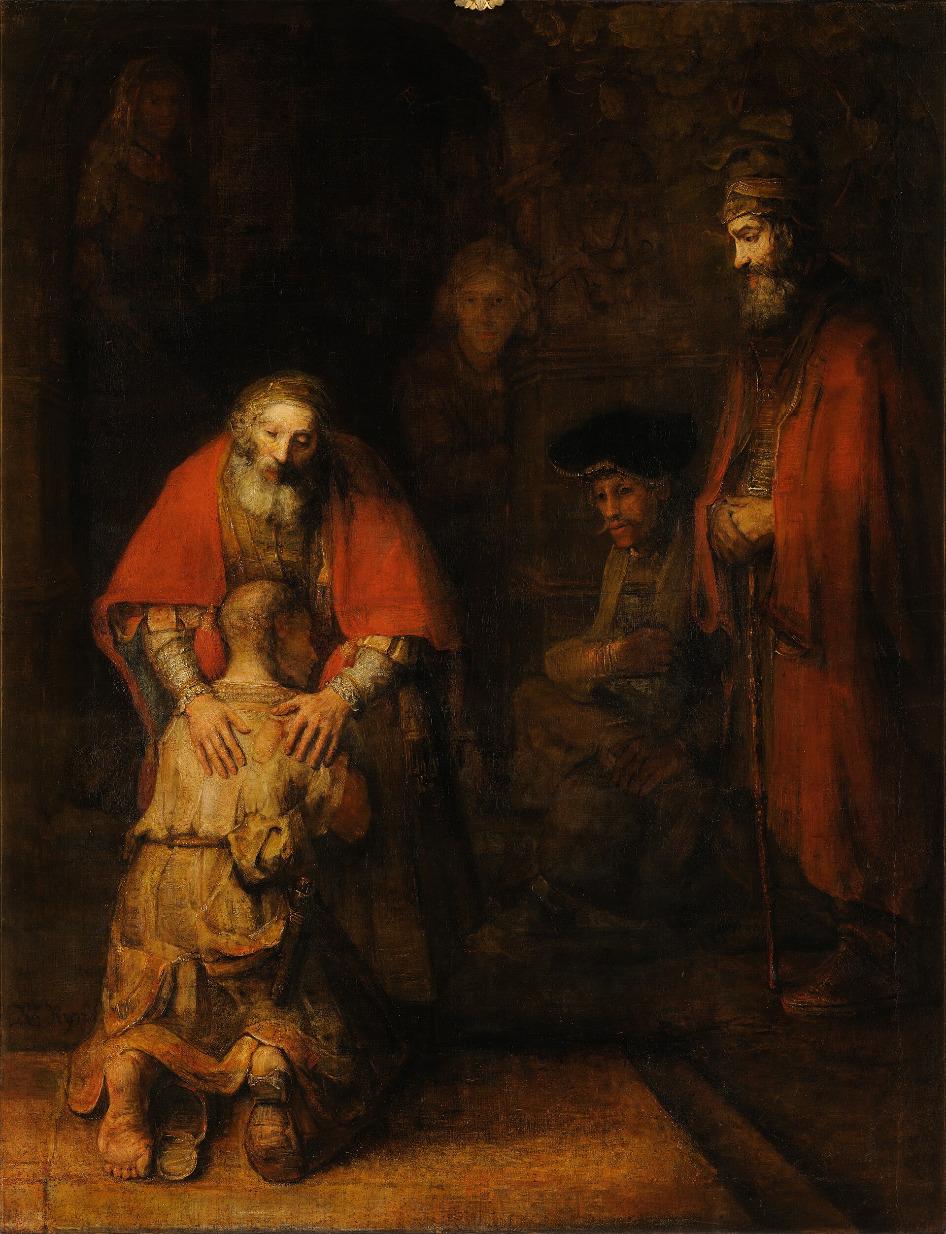 Imagem de referência de O Retorno do Filho Pródigo, descrito nos dados abertos como pintura de Rembrandt