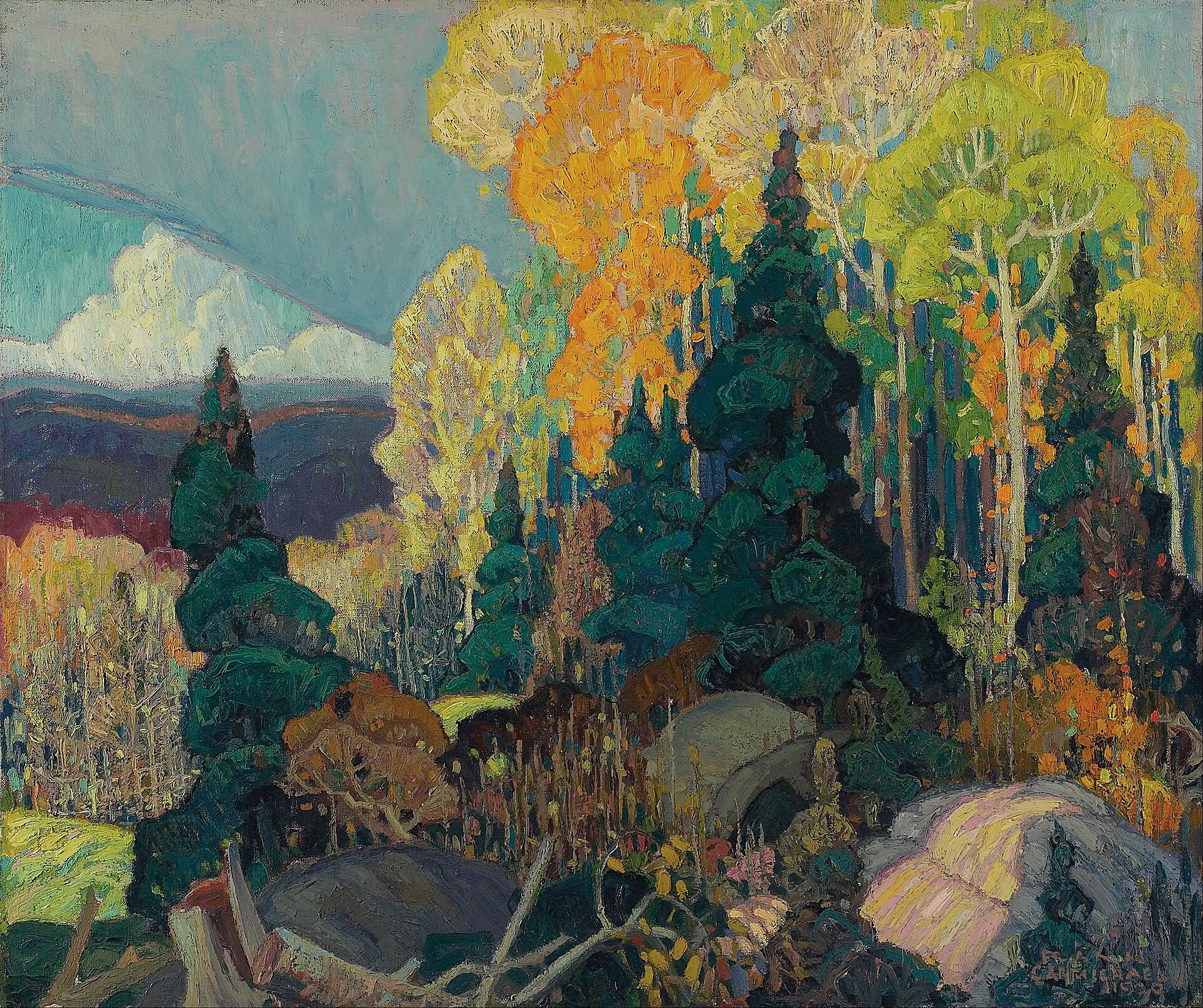 Imagem de referência de Franklin Carmichael, descrito nos dados abertos como pintor canadiano