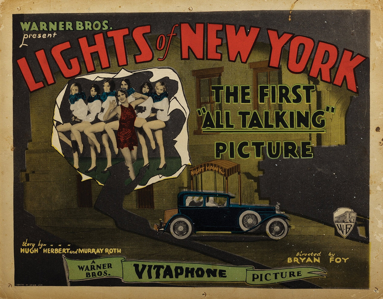 Imagem de referência relacionada a Lights of New York, item descrito como filme de 1928 dirigido por Bryan Foy