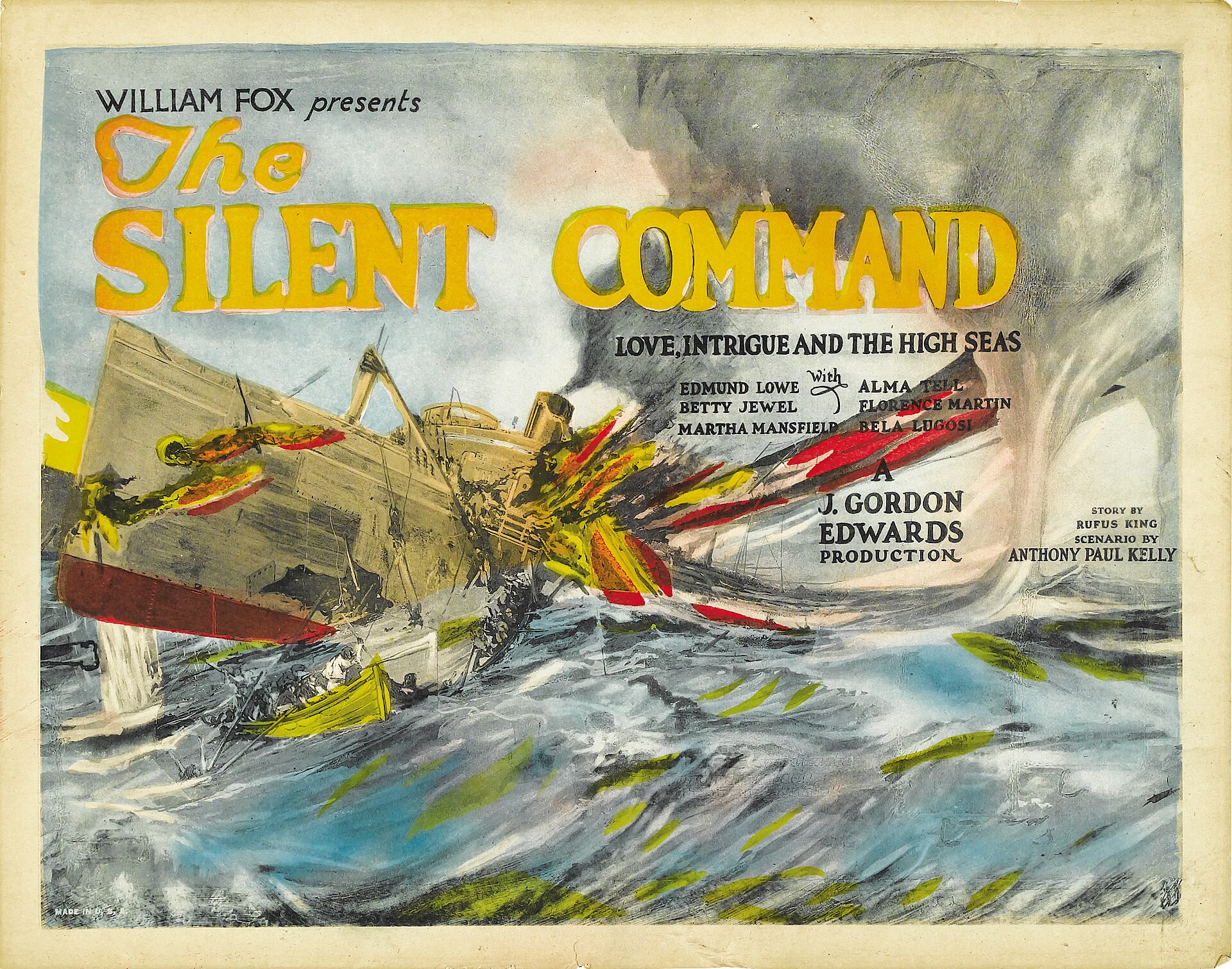 Imagem de referência de The Silent Command, descrito nos dados abertos como filme de 1923 dirigido por J. Gordon Edwards