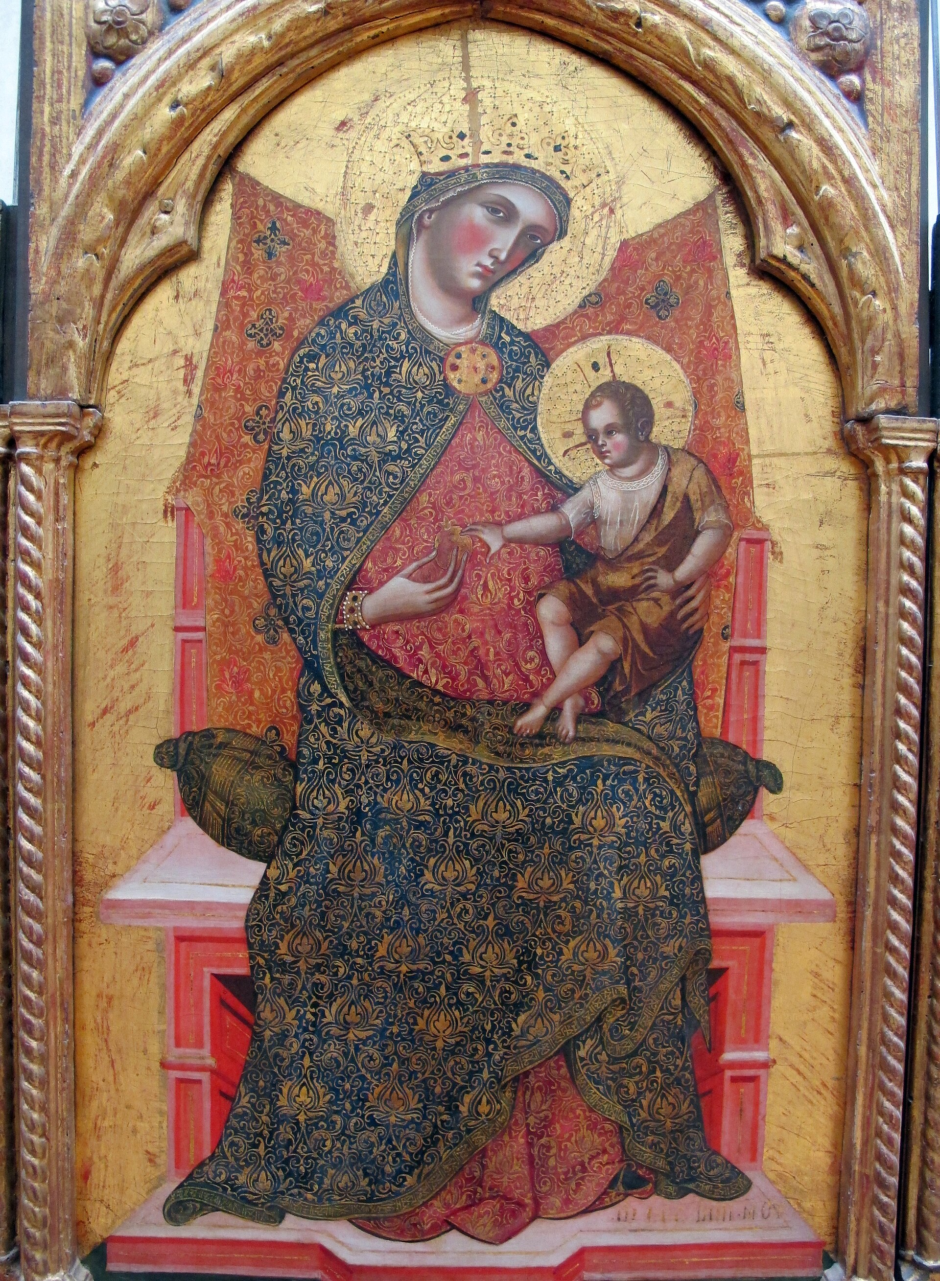 Imagem de referência de Madona com Menino, descrito nos dados abertos como pintura de Paolo Veneziano