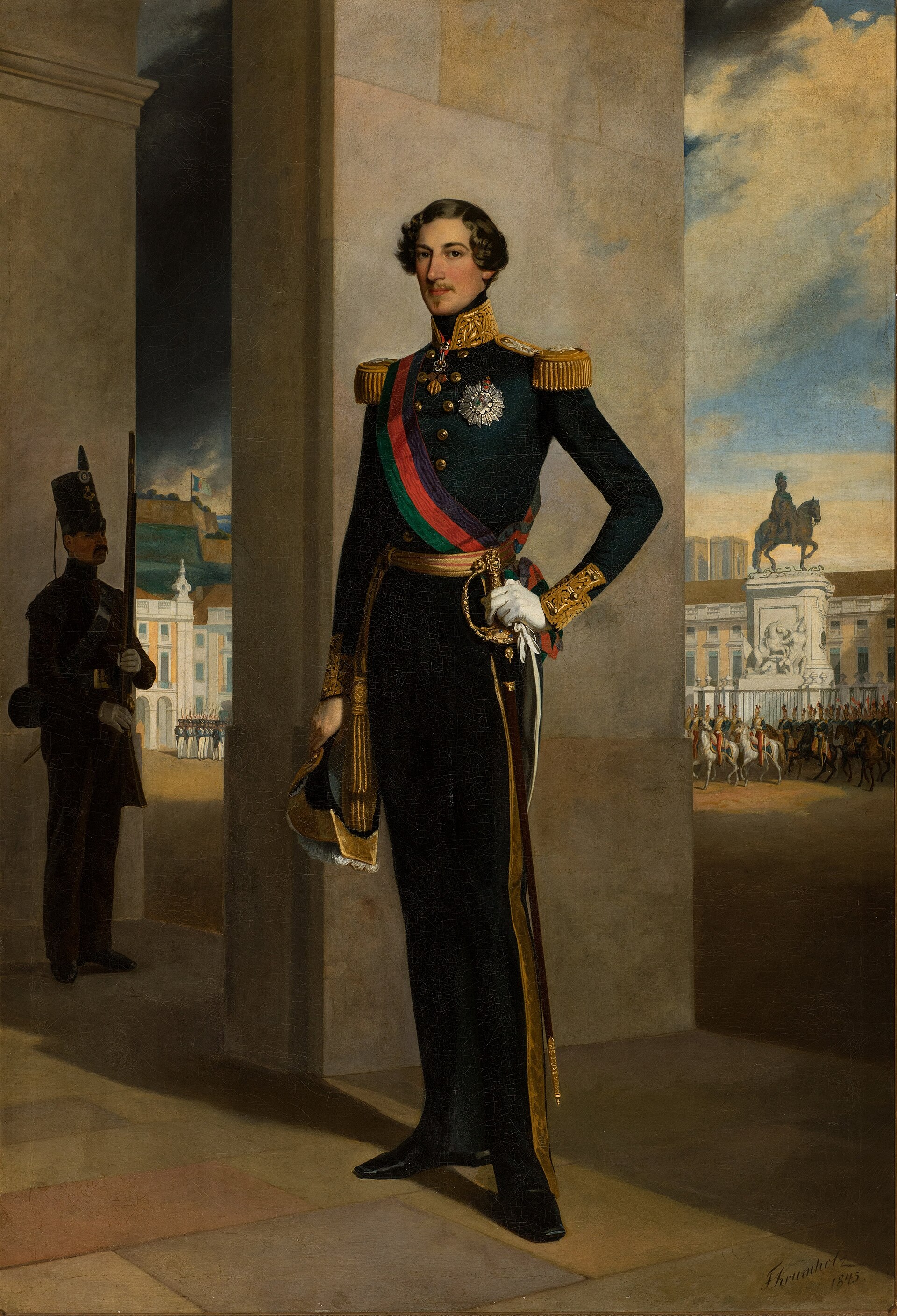 Imagem de referência de Retrato de D. Fernando II, descrito nos dados abertos como pintura de Ferdinand Krumholz