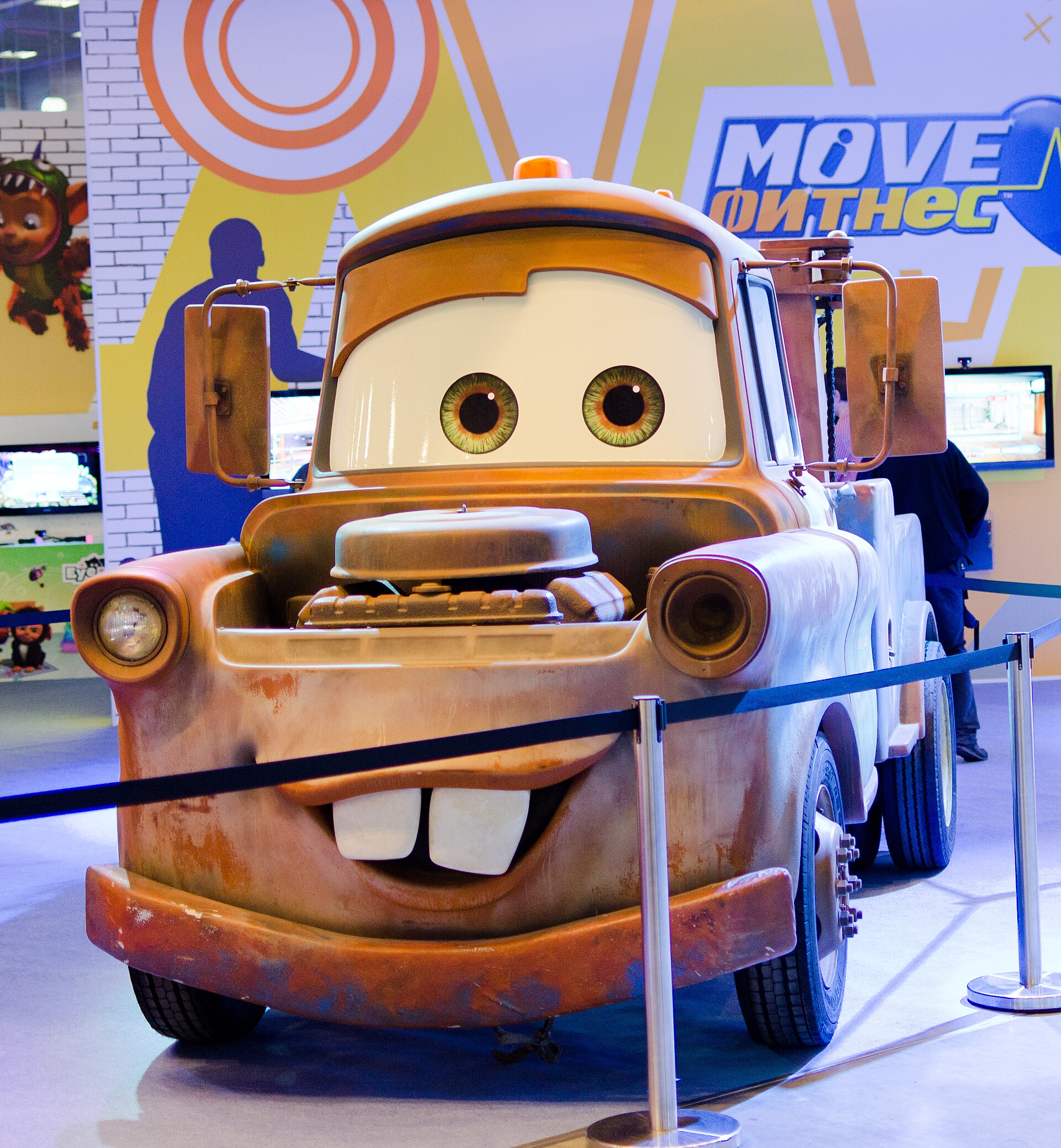 Imagem de referência de Tow Mater, descrito nos dados abertos como personagem Fictício de Carros