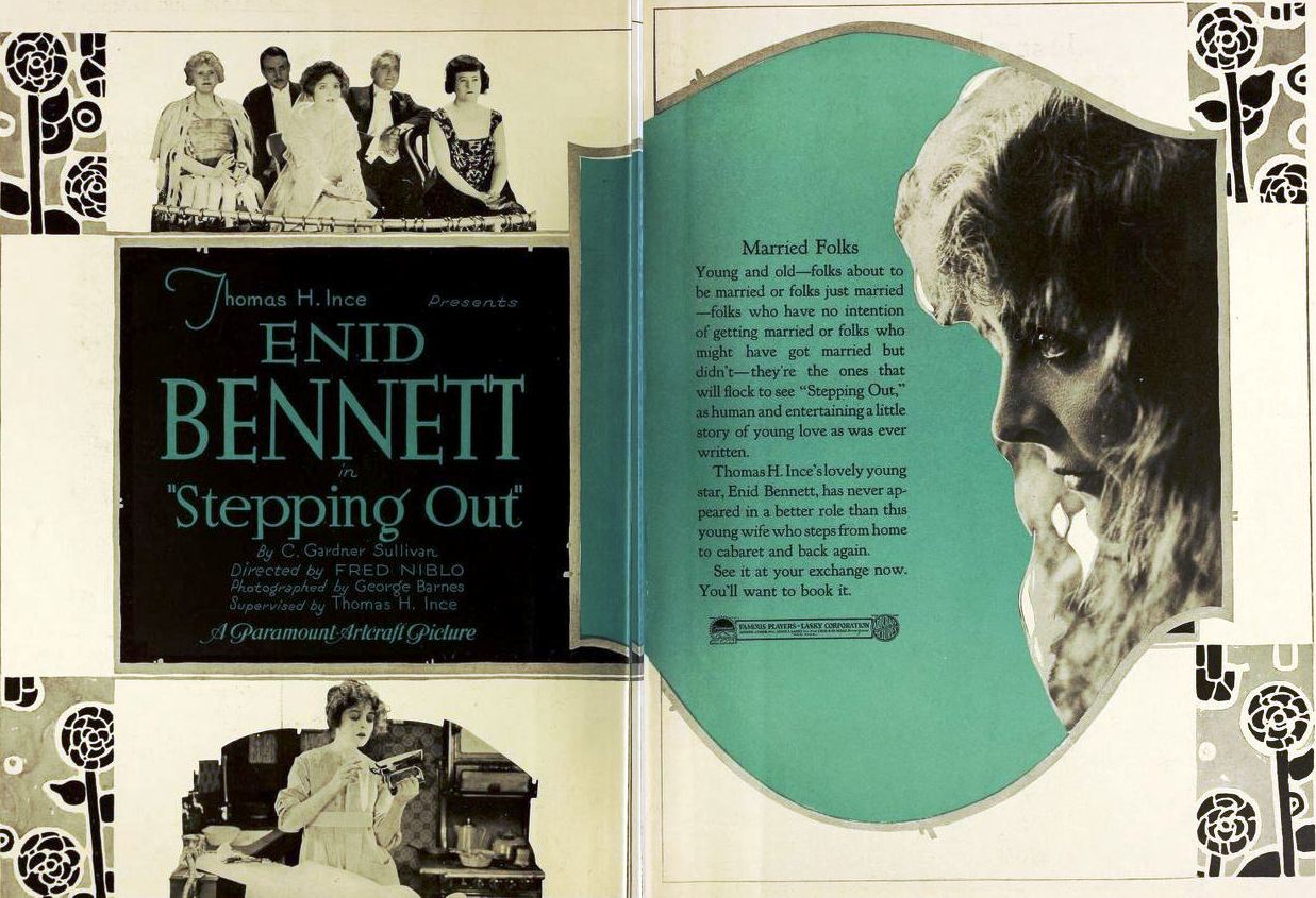 Imagem de referência de Stepping Out, descrito nos dados abertos como filme de 1919 dirigido por Fred Niblo