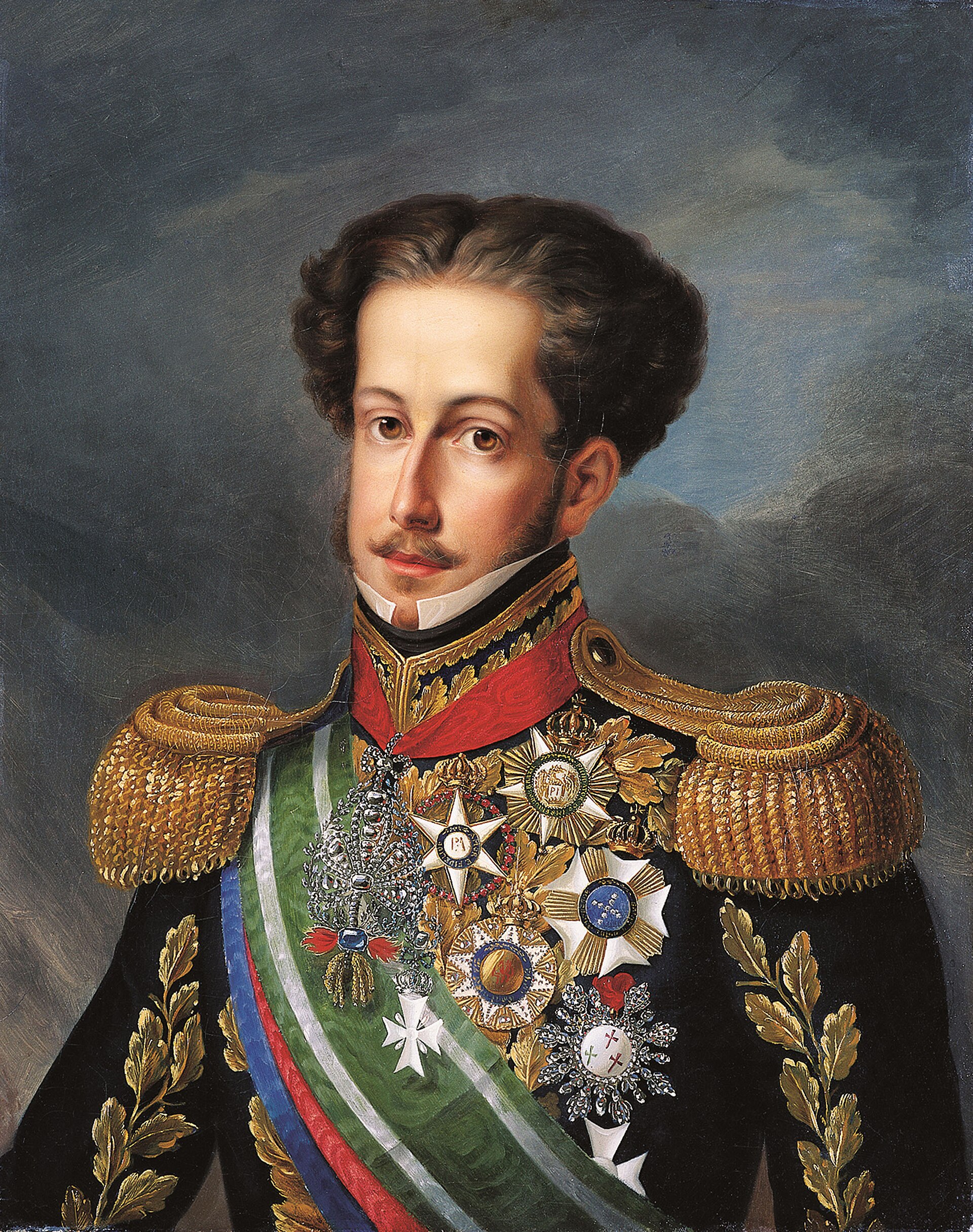 Imagem de referência de Pedro I do Brasil, descrito nos dados abertos como imperador do Brasil (1822–1831) e Rei de Portugal e Algarves (1826)