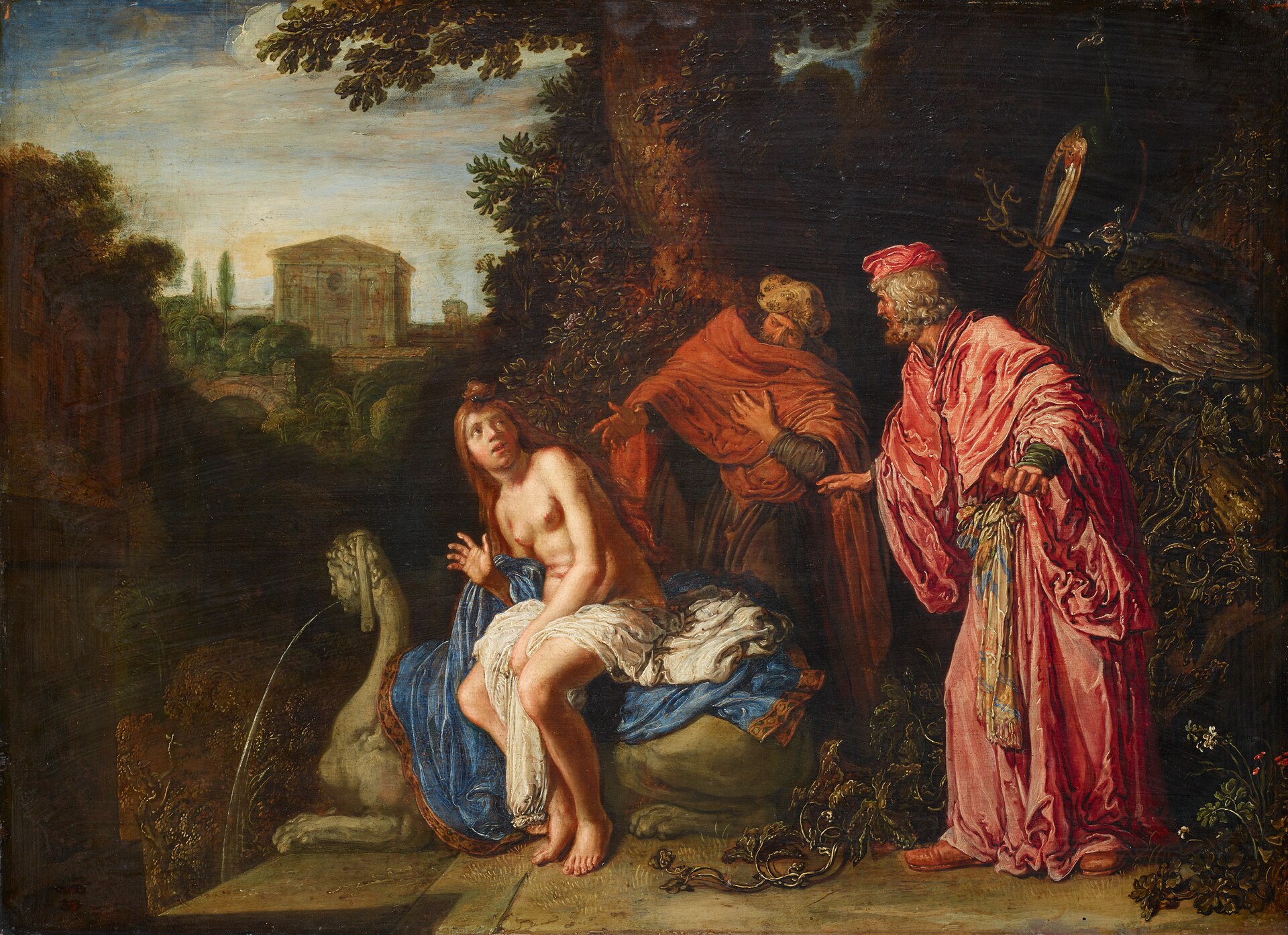Imagem de referência de Susana e os anciãos, descrito nos dados abertos como pintura de Pieter Lastman