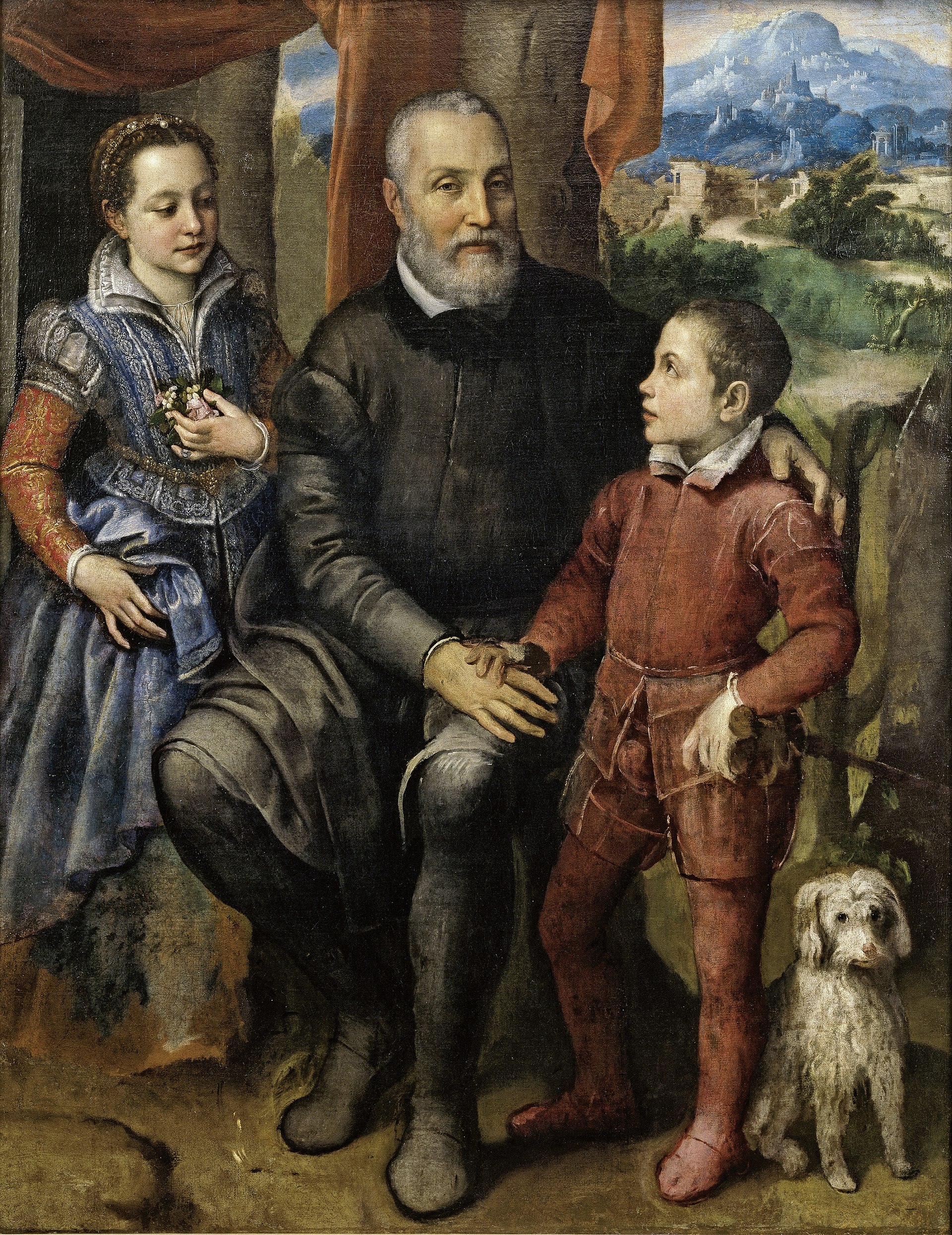 Imagem de referência de Retrato de Minerva Anguissola, descrito nos dados abertos como pintura de Sofonisba Anguissola