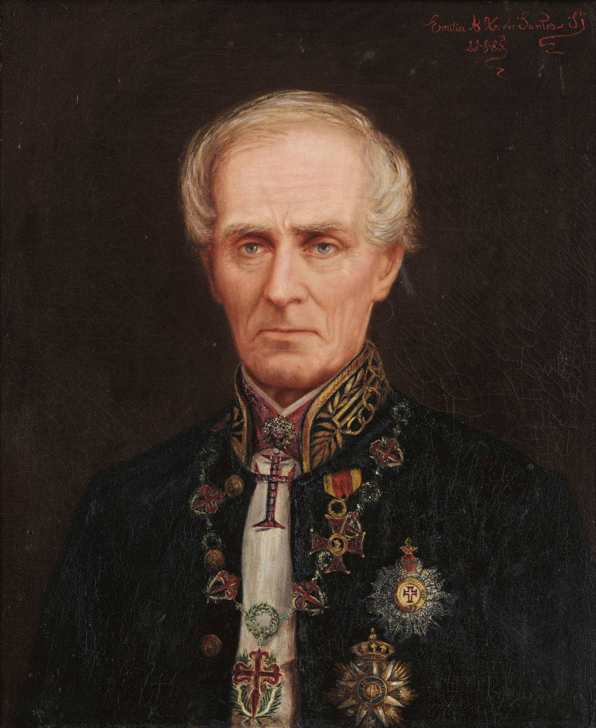 Imagem de referência de Retrato de Manuel Inocêncio Liberato dos Santos, descrito nos dados abertos como pintura de Emília dos Santos Braga