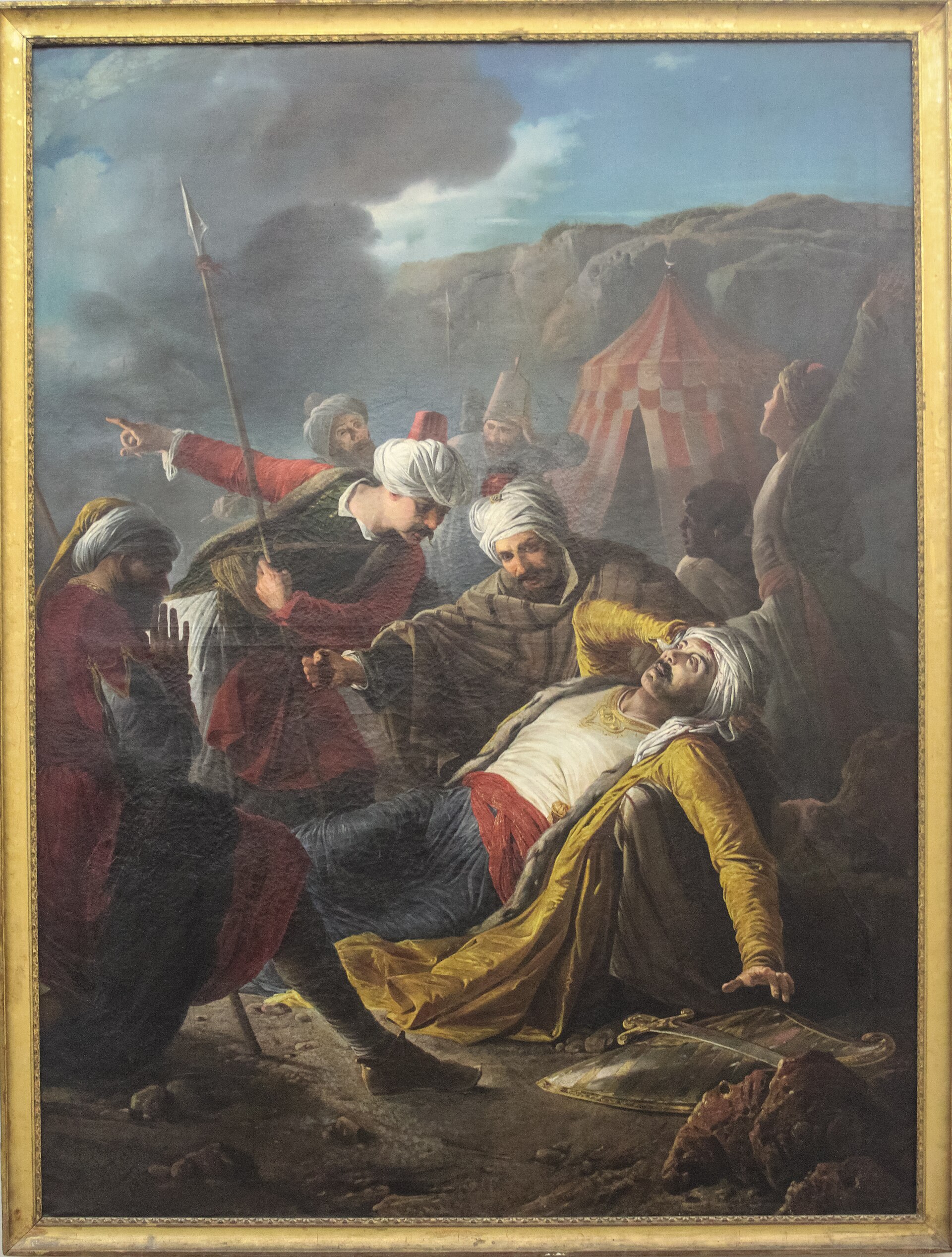 Imagem de referência de O morte de Dragut, descrito nos dados abertos como pintura de Giuseppe Calì