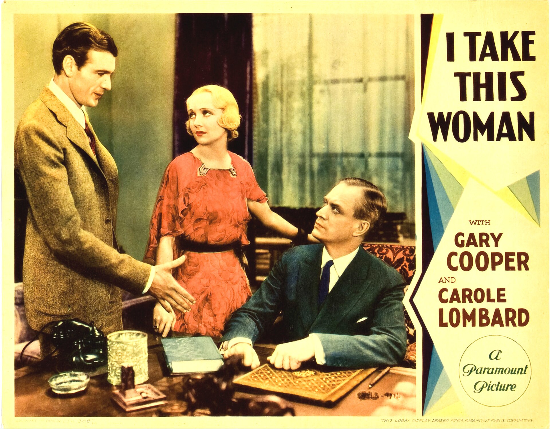 Imagem de referência de I Take This Woman, descrito nos dados abertos como filme de 1931 dirigido por Marion Gering
