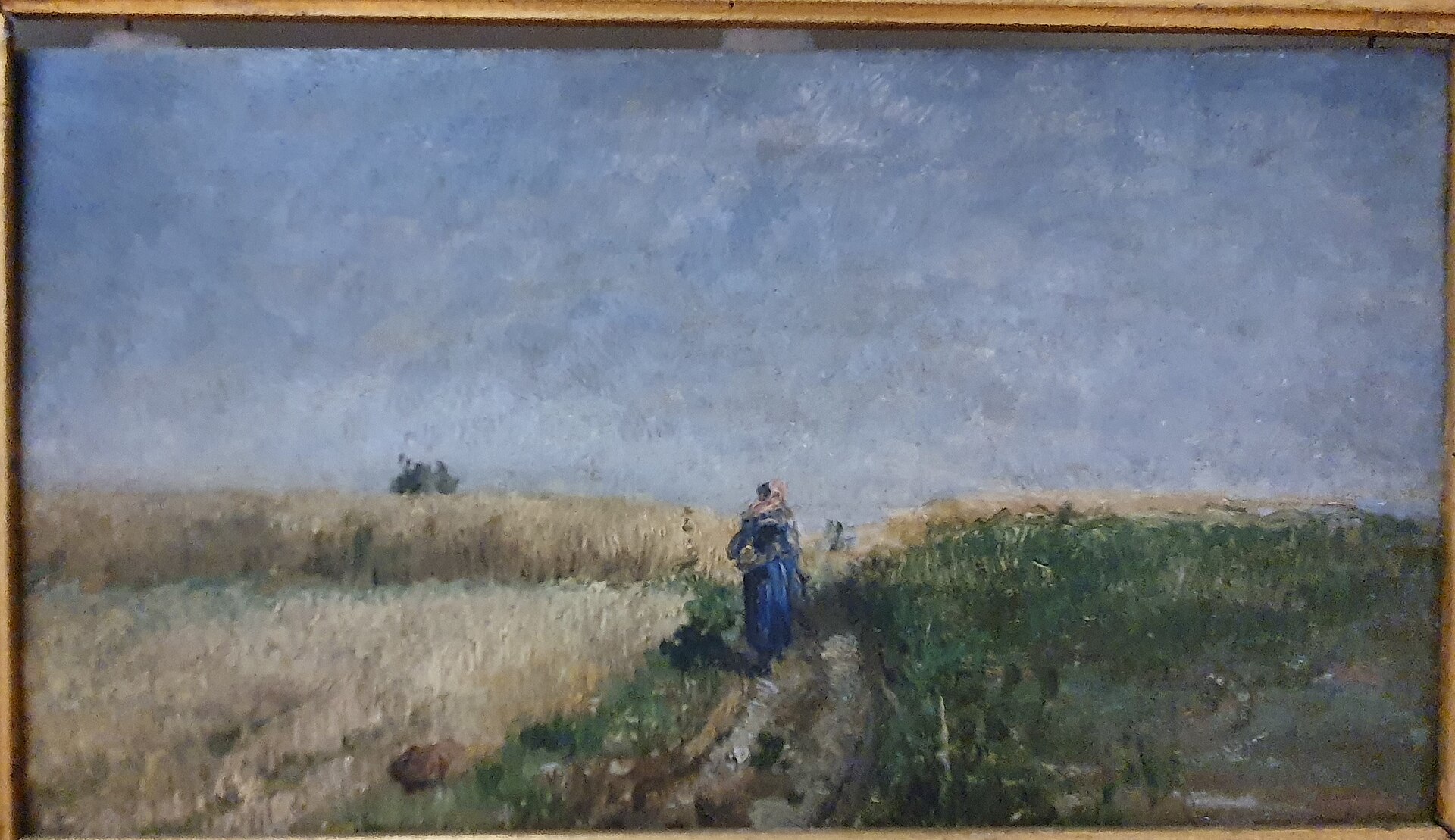 Imagem de referência de Paisagem, descrito nos dados abertos como pintura de Silva Porto