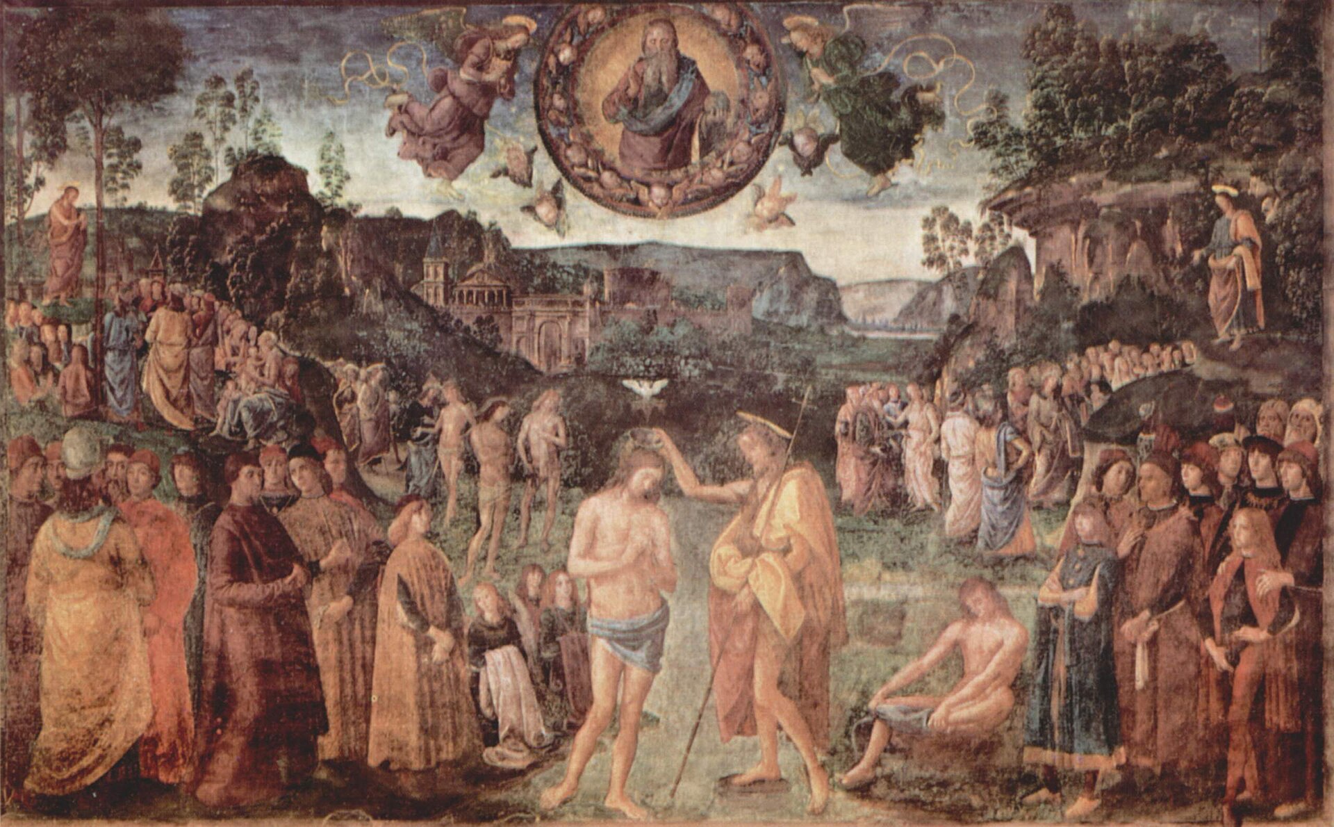 Imagem de referência de O Batismo de Cristo, descrito nos dados abertos como pintura de El Greco