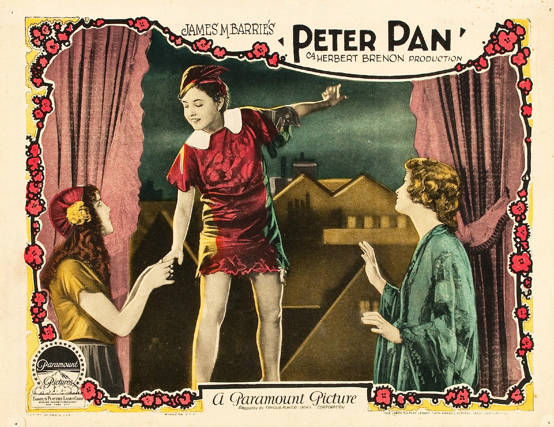 Imagem de referência de Peter Pan, descrito nos dados abertos como filme de 1924 dirigido por Herbert Brenon