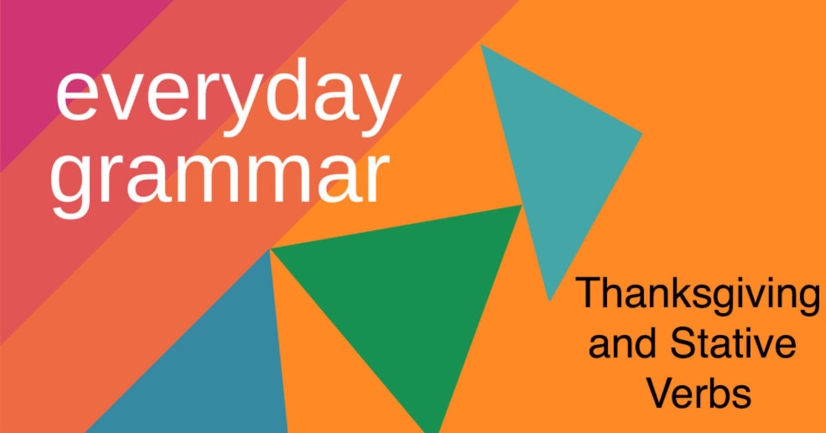 Imagem relacionada à notícia: Gramática de Ação de Graças e Inglês
