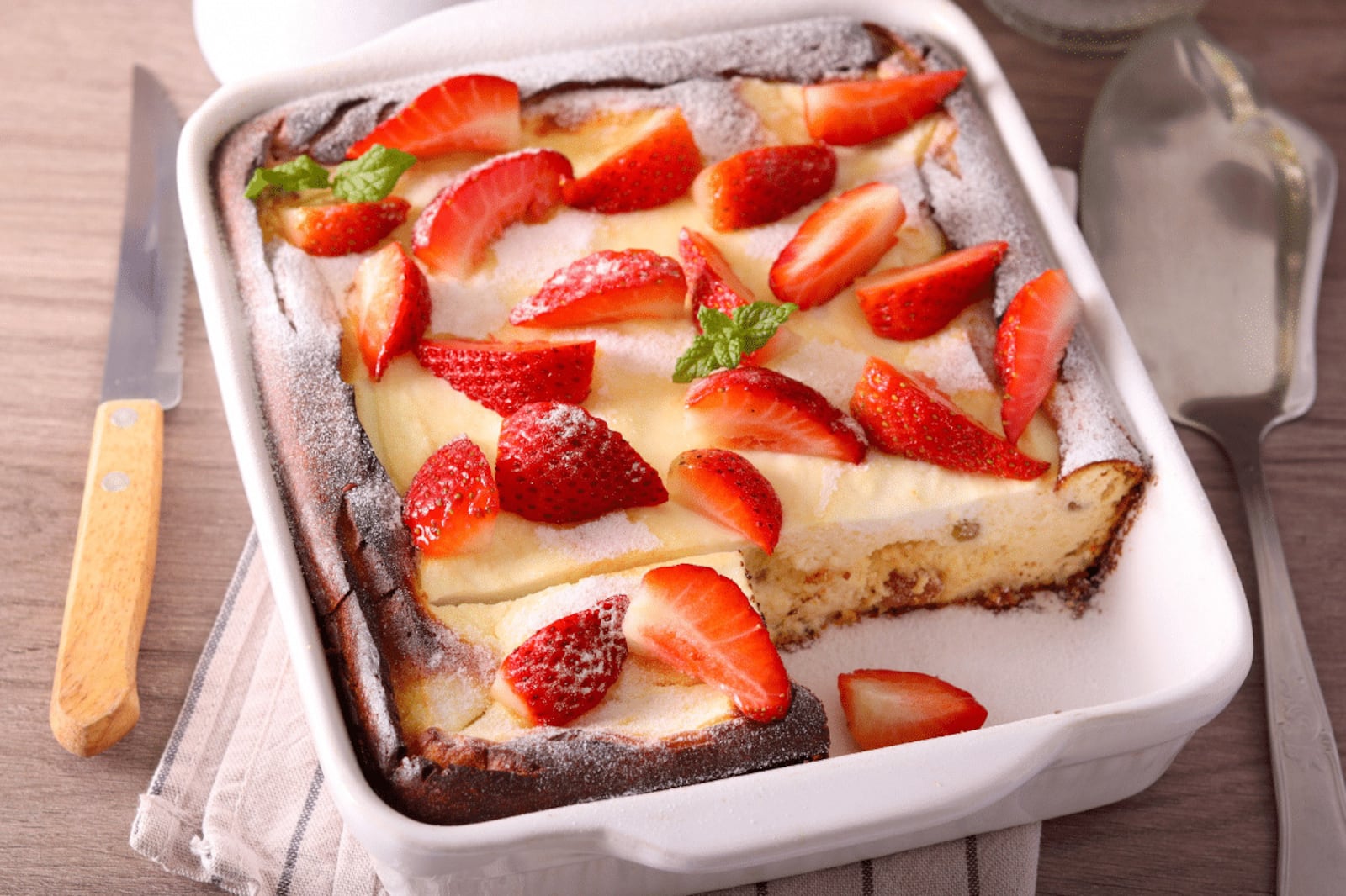Quer um bolo fofinho para o lanche da tarde? Aprenda essa receita de morango com iogurte OKN postlift