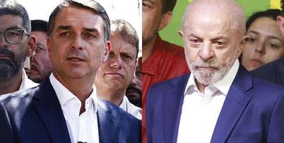 Flávio Bolsonaro (PL) e Lula (PT) disputam o segundo turno das eleições presidenciais em 25 de outubro Foto: Wilton Júnior e Daniel Teixeira/Estadão / Estadão