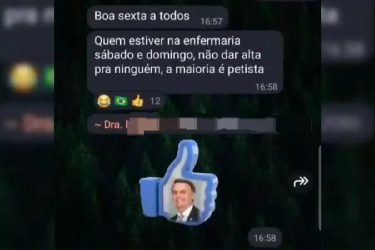 Imagem da matéria: Médica que mandou trancar petistas durante eleições é demitida de hospital