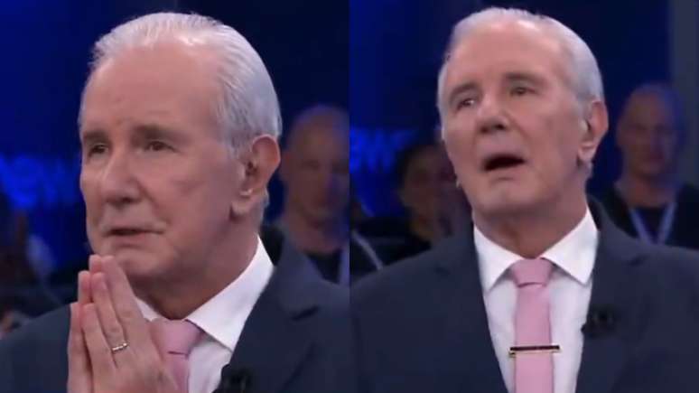 Após revelar aposentadoria, Celso Freitas se emociona com surpresa ao vivo no SBT; assista