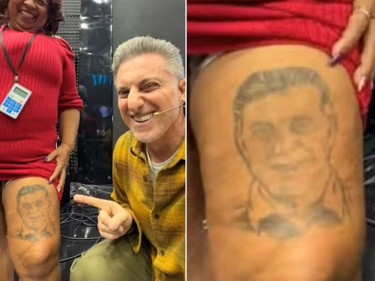 Luciano Huck fica surpreso com fãs que tatuaram seu rosto e até antigo programa