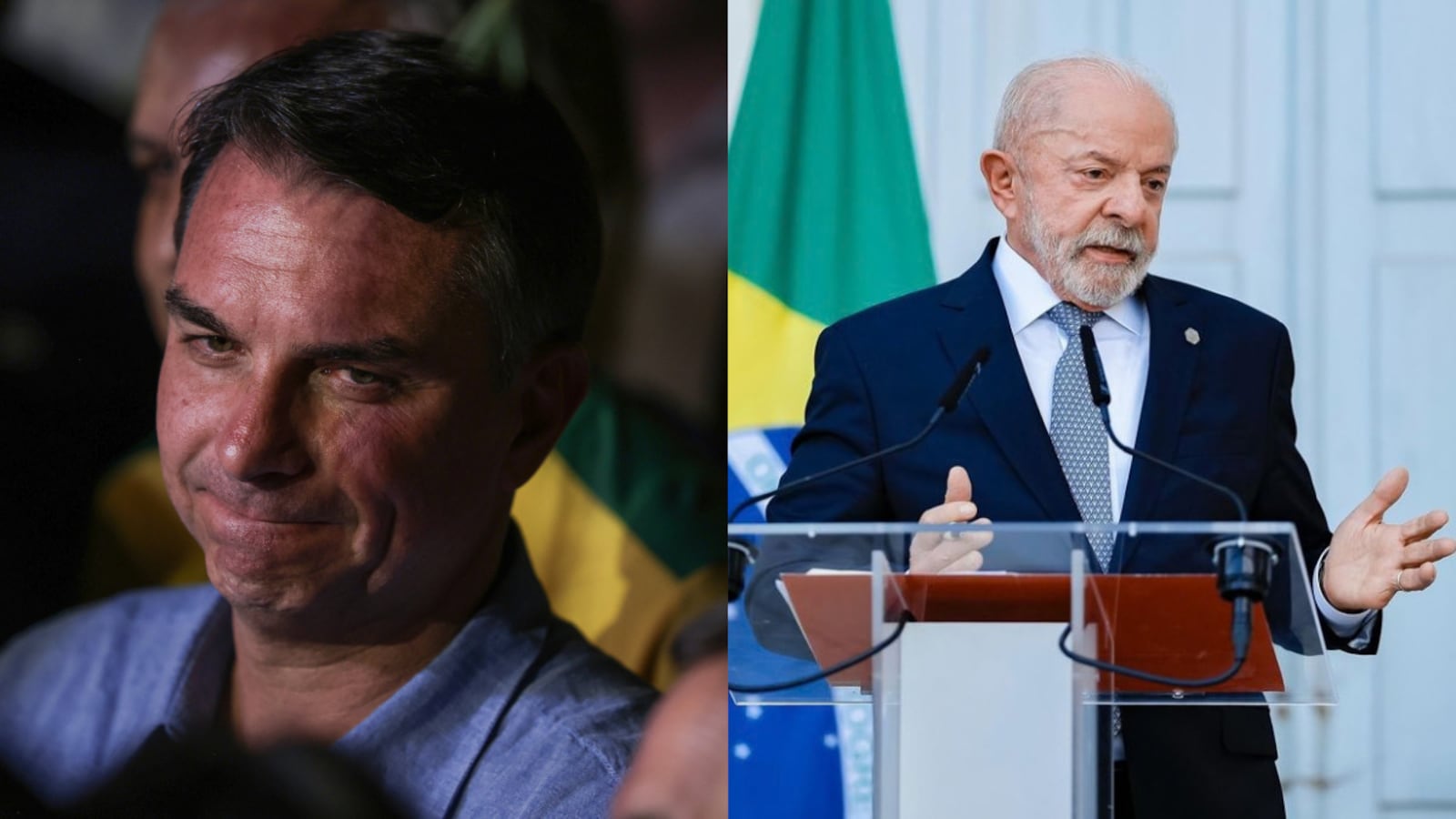 Rejeição de Flávio Bolsonaro supera Lula nas pesquisas Joédson Alves/Agência Brasil e Ricardo Stuckert/PR