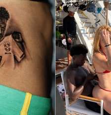 Influenciadora que tatuou Vini Jr. relata ataques após foto do jogador com Virginia (Redes Sociais) Foto: Contigo