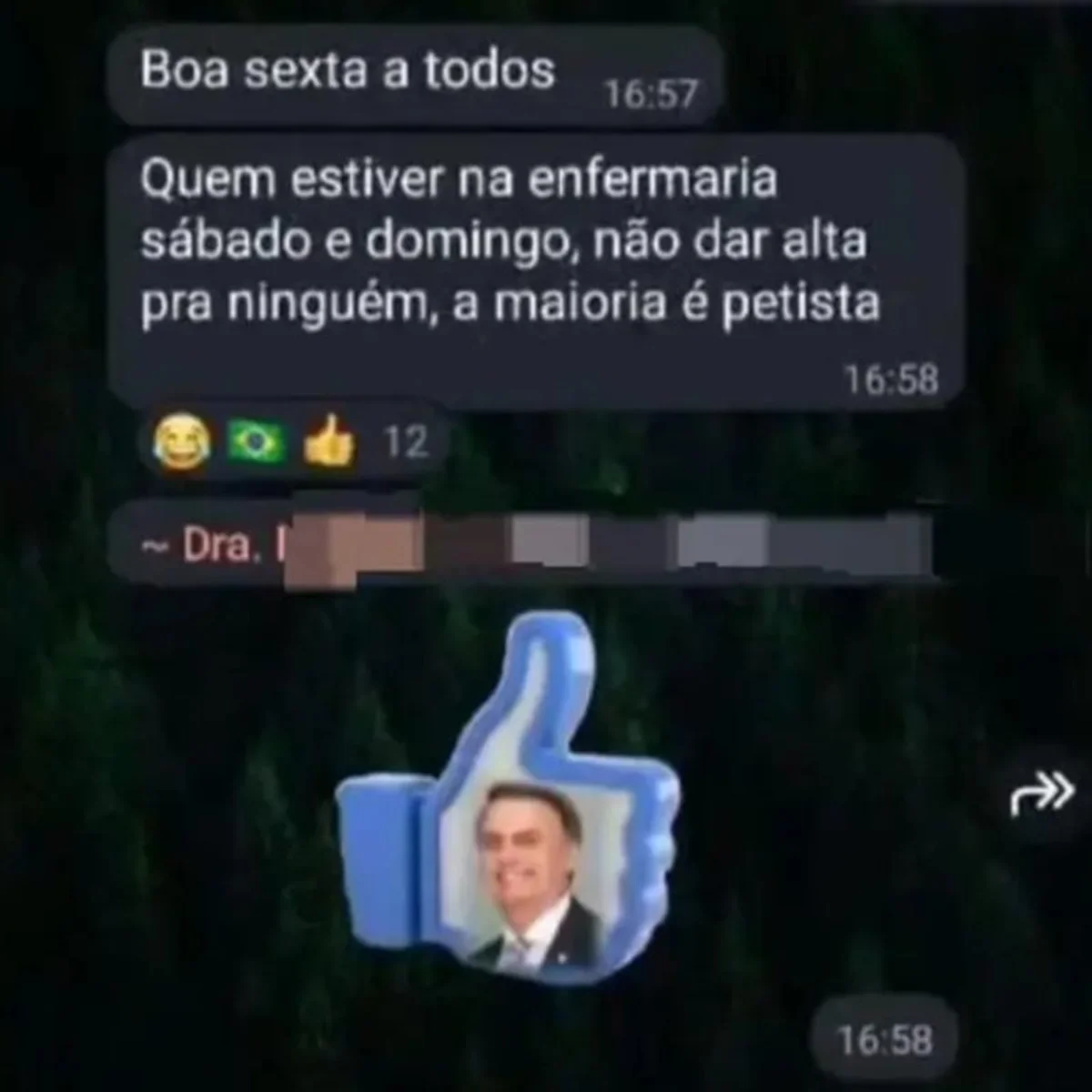 Médica que mandou trancar petistas durante eleições é demitida de hospital