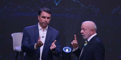 Lula desafiou Fl&aacute;vio Bolsonaro a revelar seu sigilo telef&ocirc;nico e banc&aacute;rio durante debate Band/Estad&atilde;o. Foto: Werther Santana/Estad&atilde;o / Estad&atilde;o