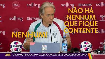 Cristiano Ronaldo divulga nota e acusa Jorge Jesus de quebra de confiança