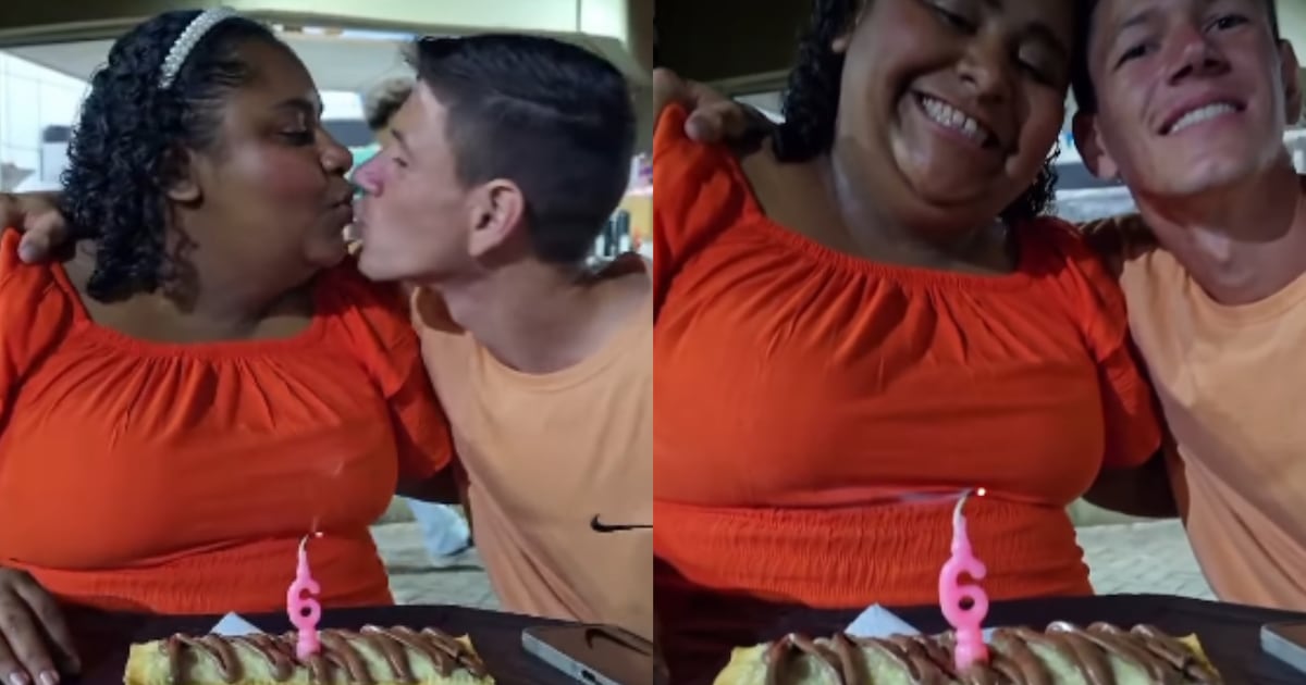 Casal comemora 6 meses de namoro com pastel e faz inveja na web; saiba o motivo