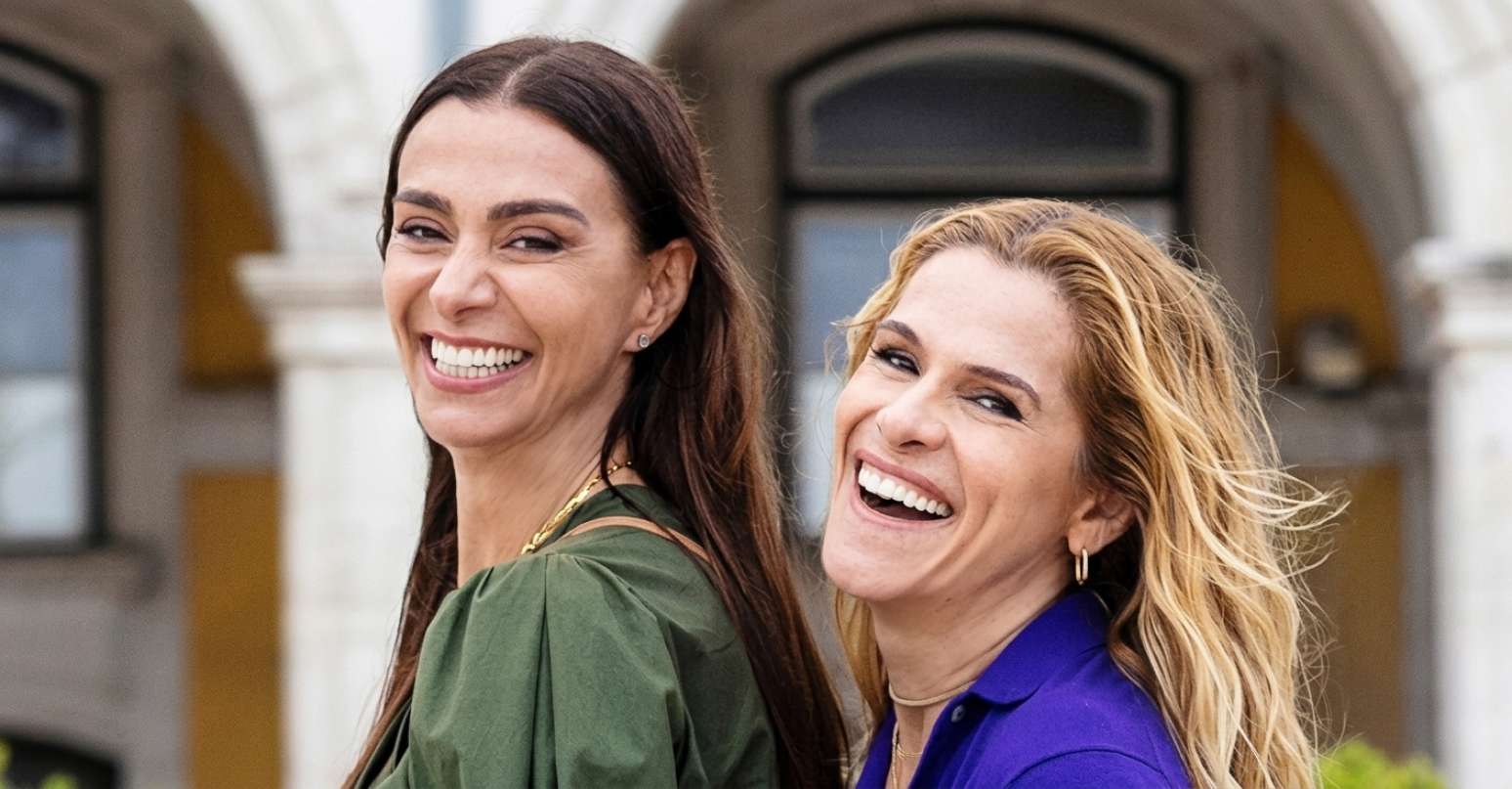 M&ocirc;nica Martelli e Ingrid Guimar&atilde;es: amigas nas telonas, na vida real e donas de semelhante trajet&oacute;ria de sucesso
