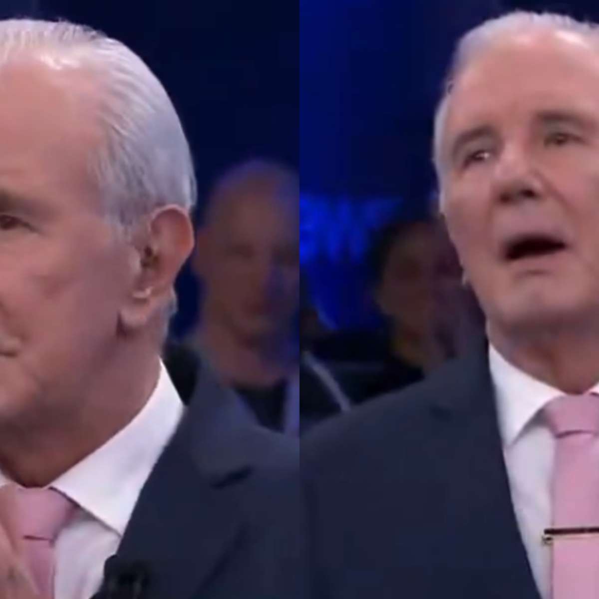 Após revelar aposentadoria, Celso Freitas se emociona com surpresa ao vivo no SBT; assista